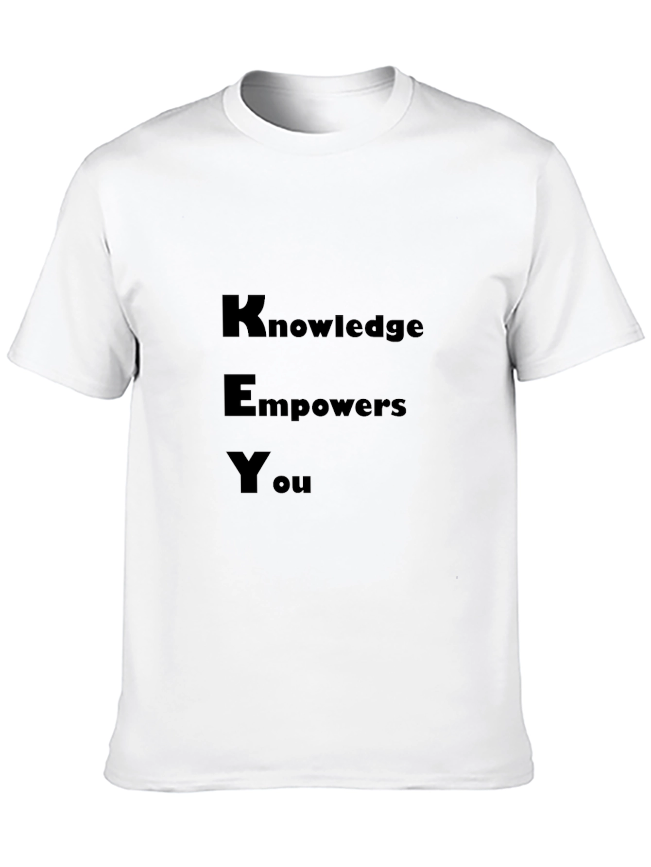 Knowledge Empowers You - Black Graphic Tee