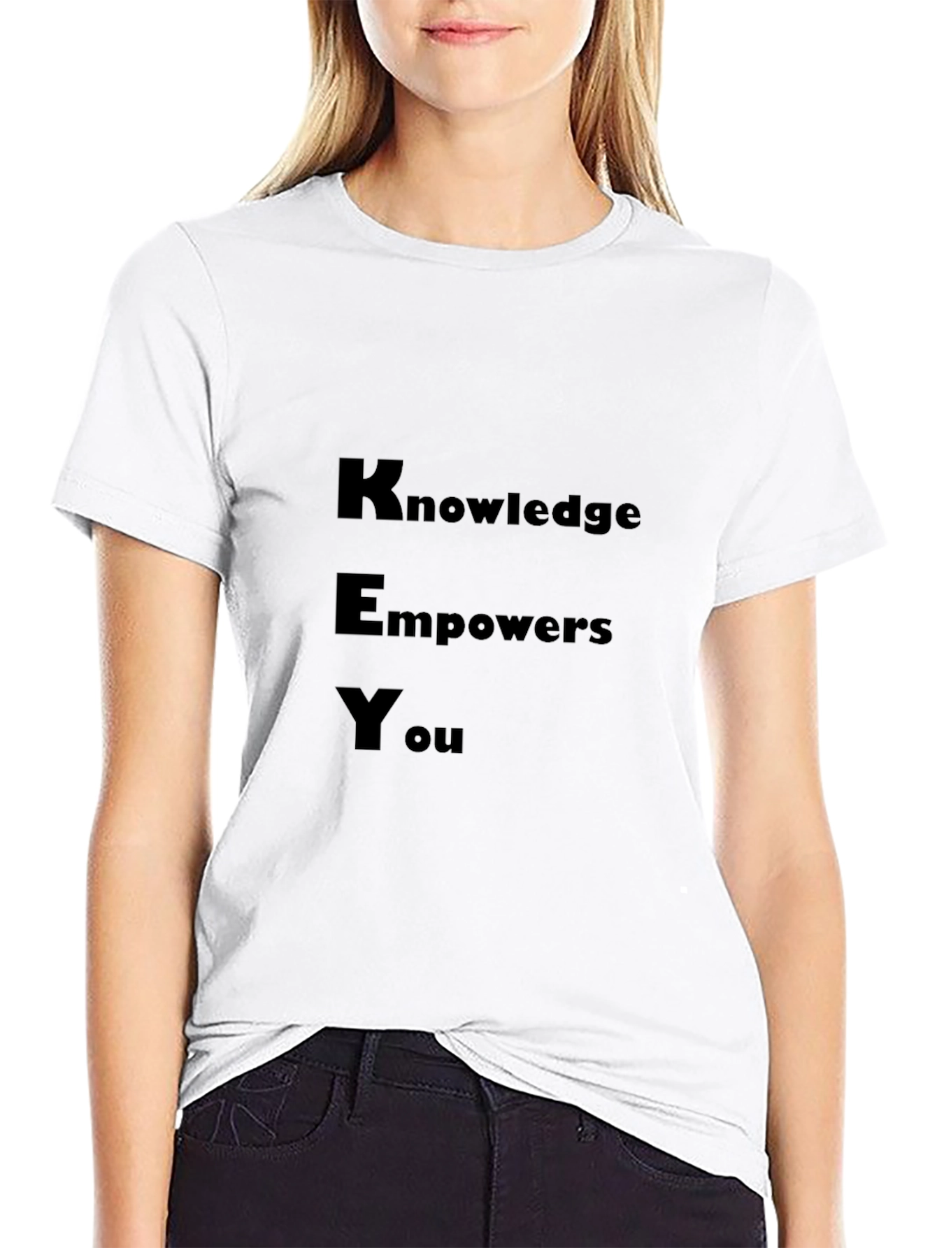 Knowledge Empowers You - Black Graphic Tee