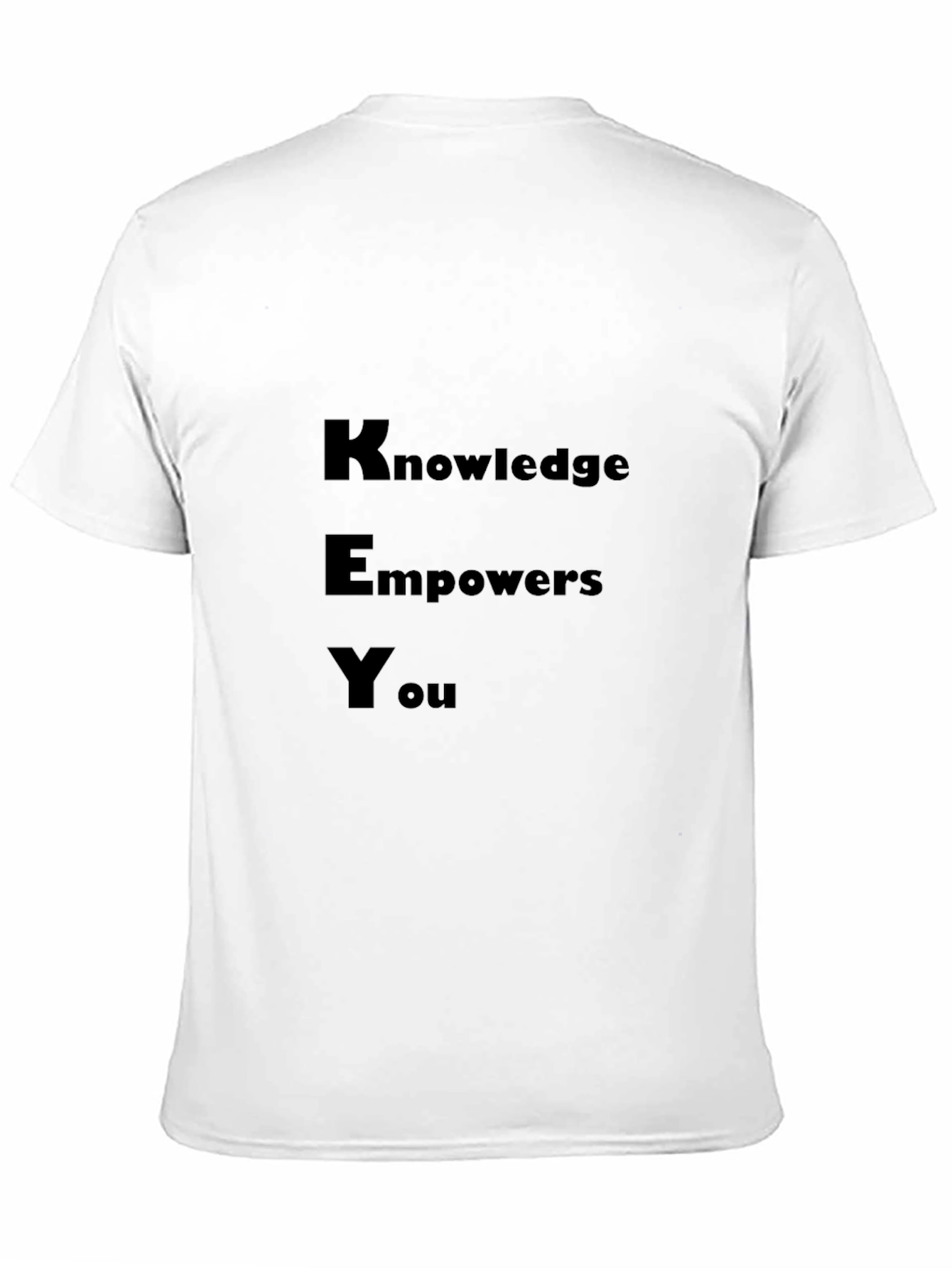 Knowledge Empowers You - Black Graphic Tee
