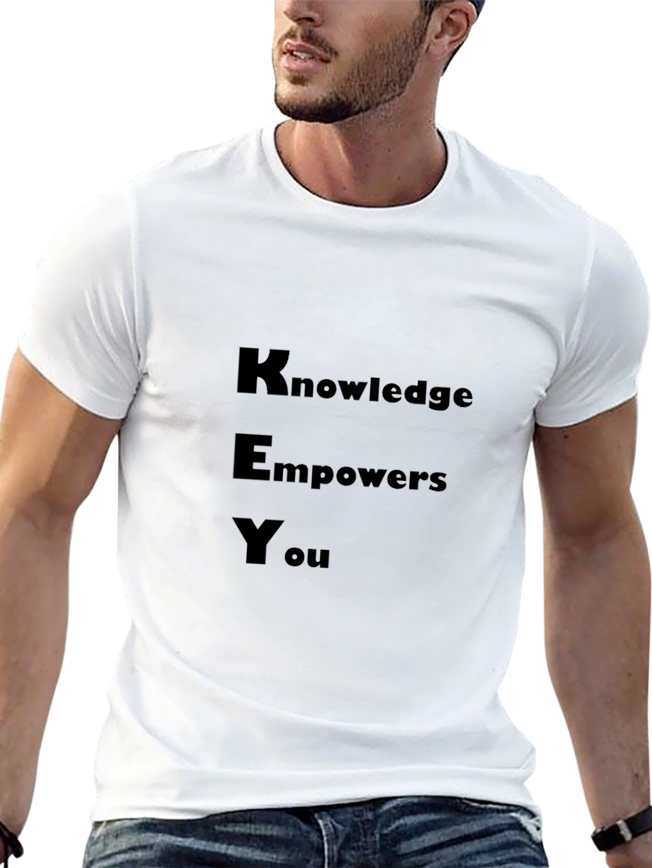 Knowledge Empowers You - Black Graphic Tee