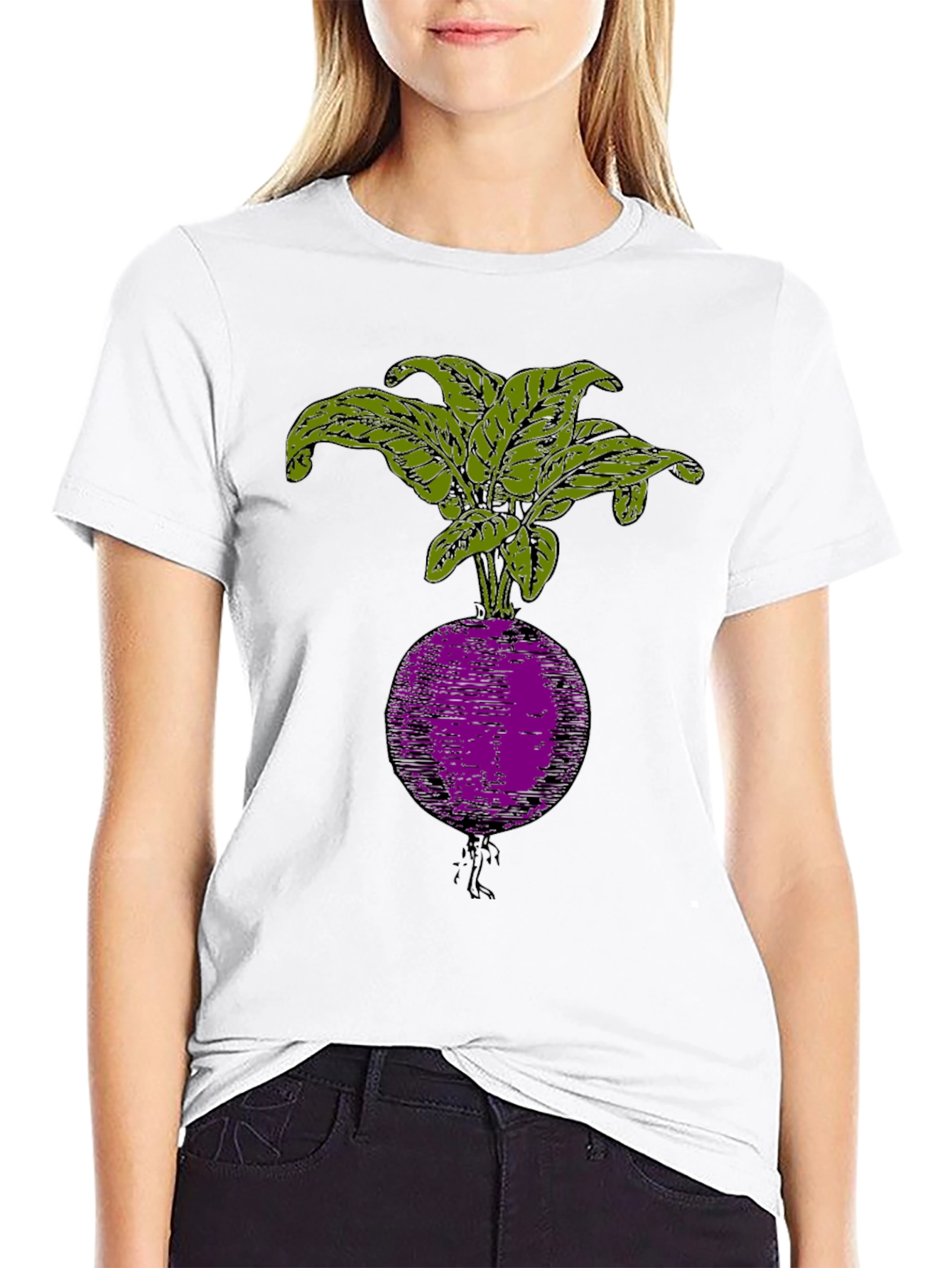 Radish Graphic T-Shirt - Stylish Veggie Tee
