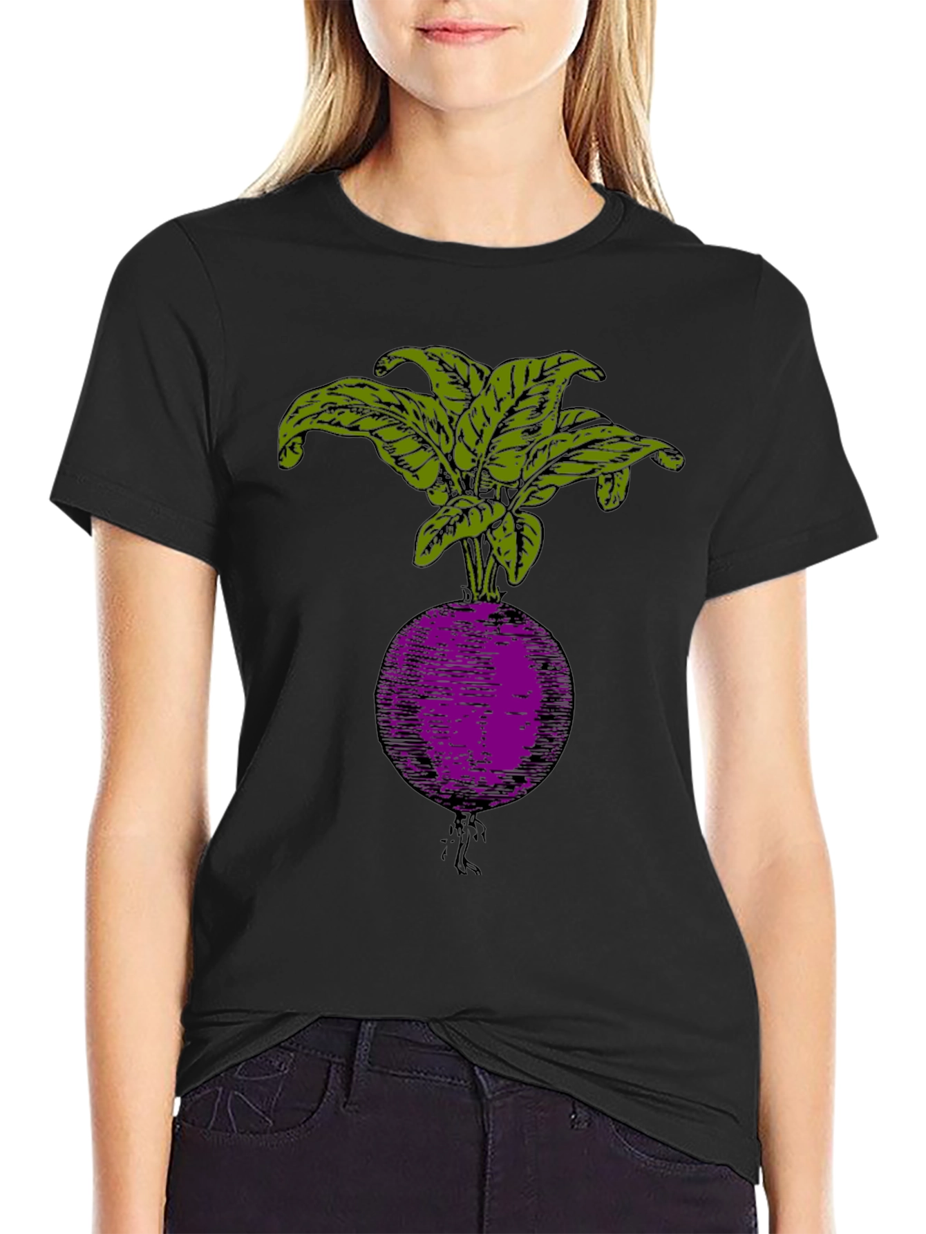 Radish Graphic T-Shirt - Stylish Veggie Tee