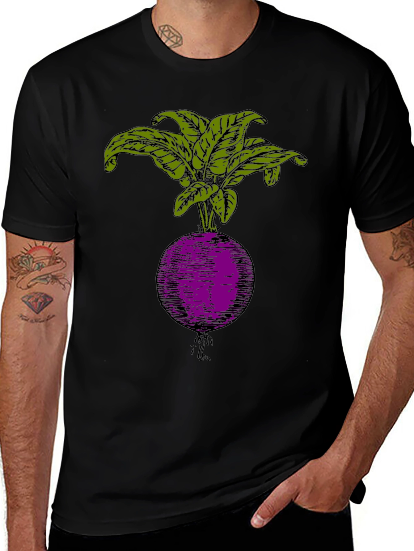 Radish Graphic T-Shirt - Stylish Veggie Tee
