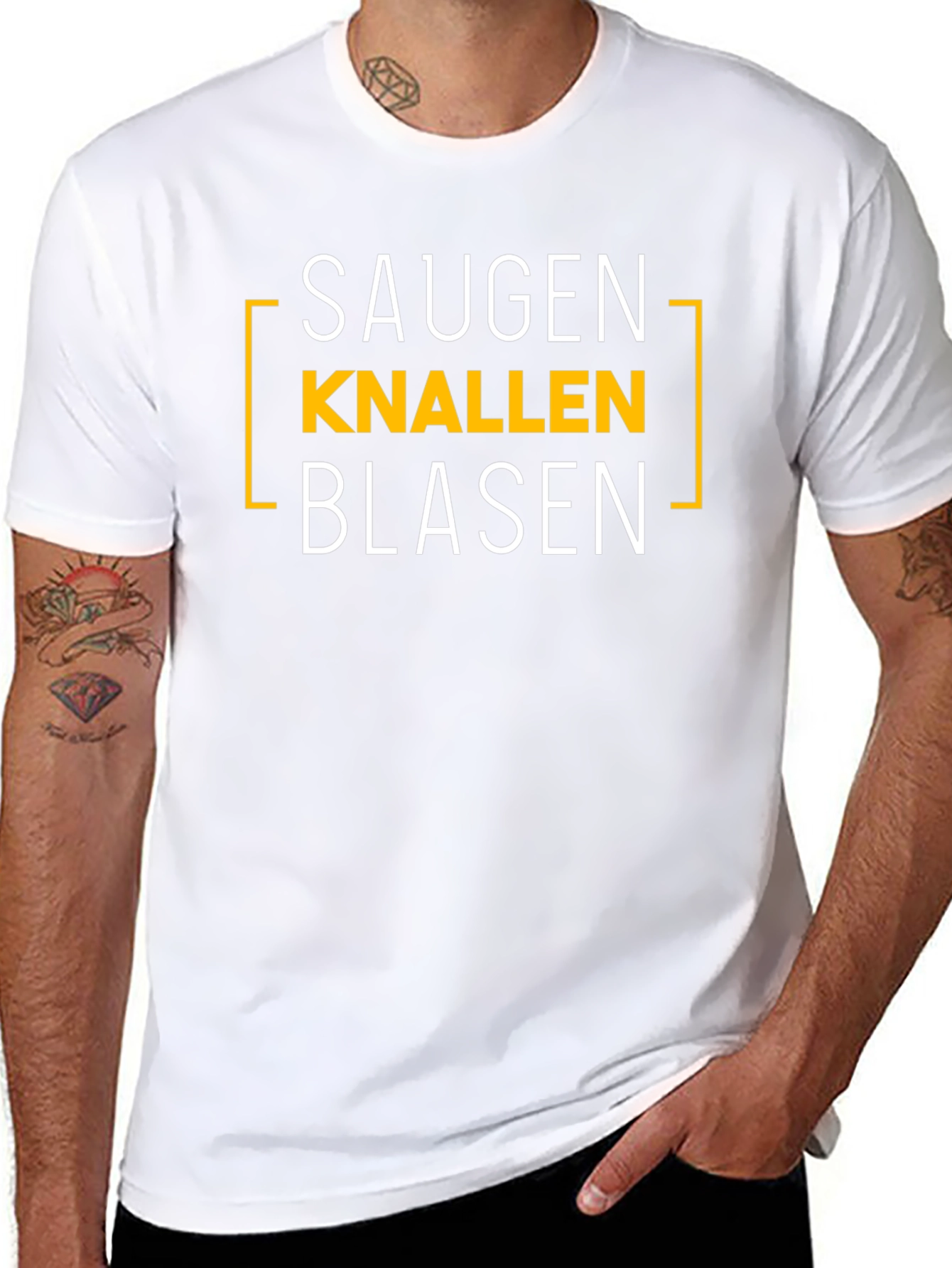Saugën Knallen Blasen Graphic Tee - Black