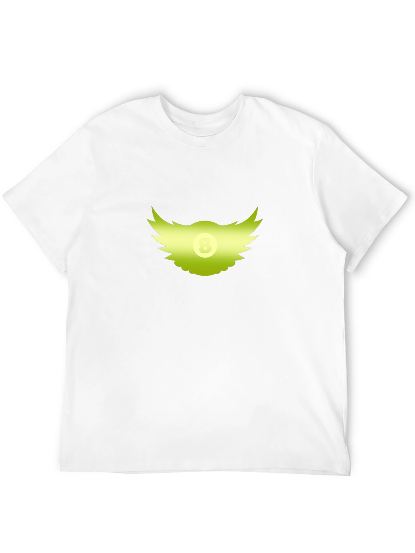 Winged 8-Ball Graphic Black T-Shirt