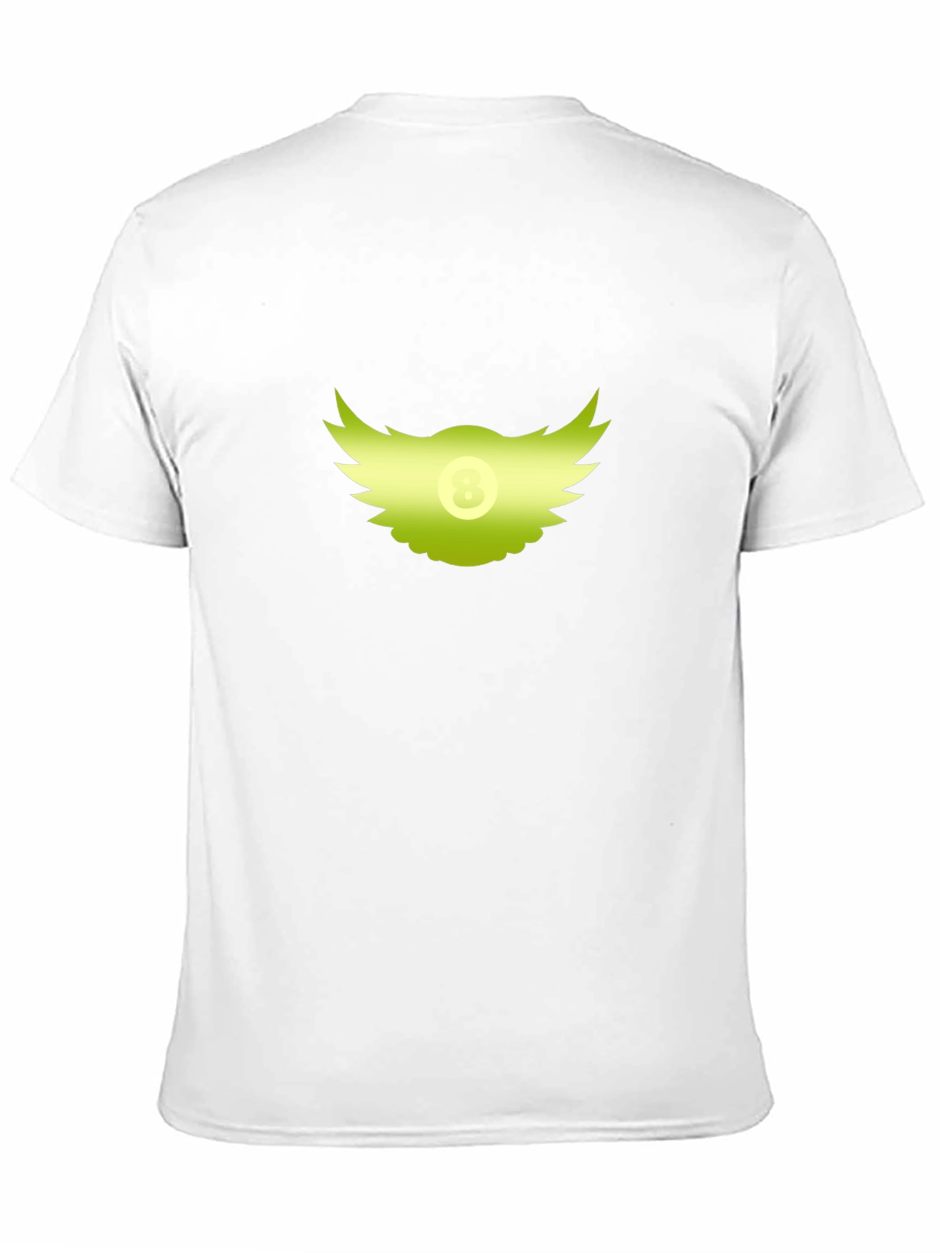 Winged 8-Ball Graphic Black T-Shirt