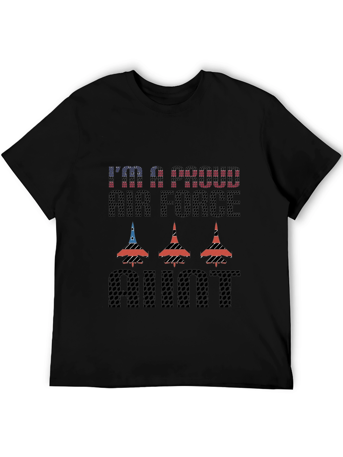 Proud Air Force Aunt Graphic T-Shirt