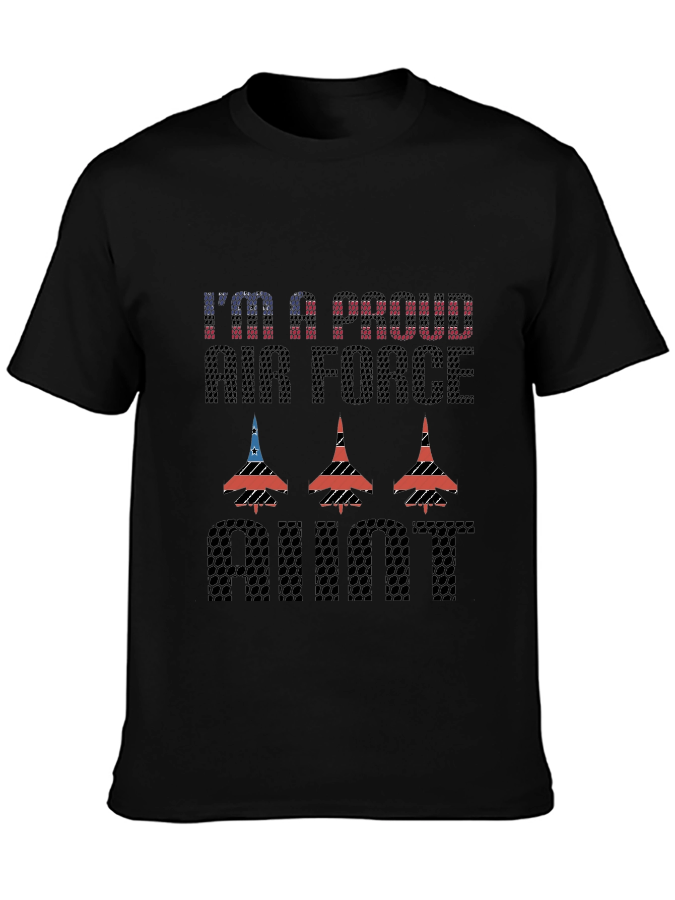 Proud Air Force Aunt Graphic T-Shirt