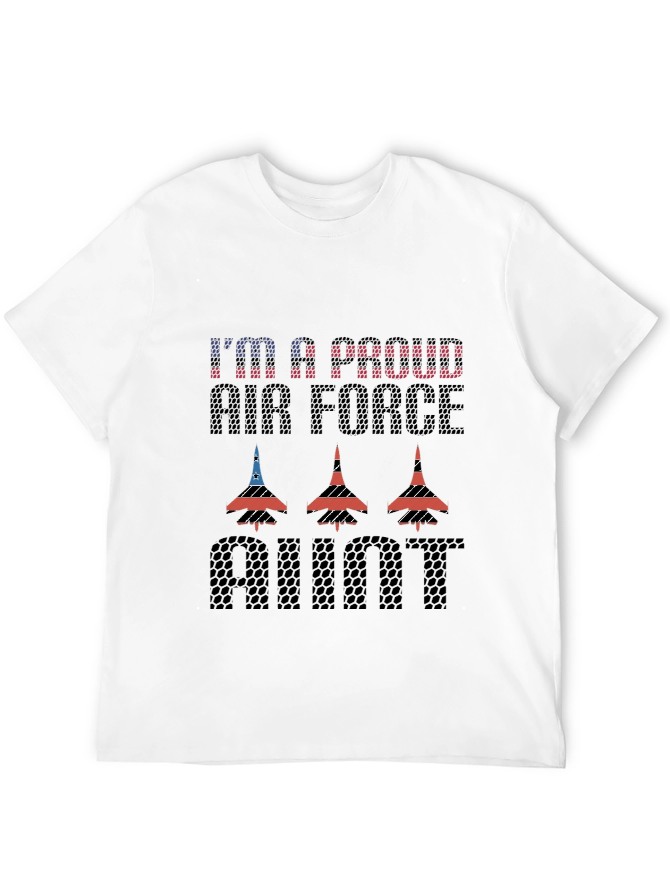 Proud Air Force Aunt Graphic T-Shirt