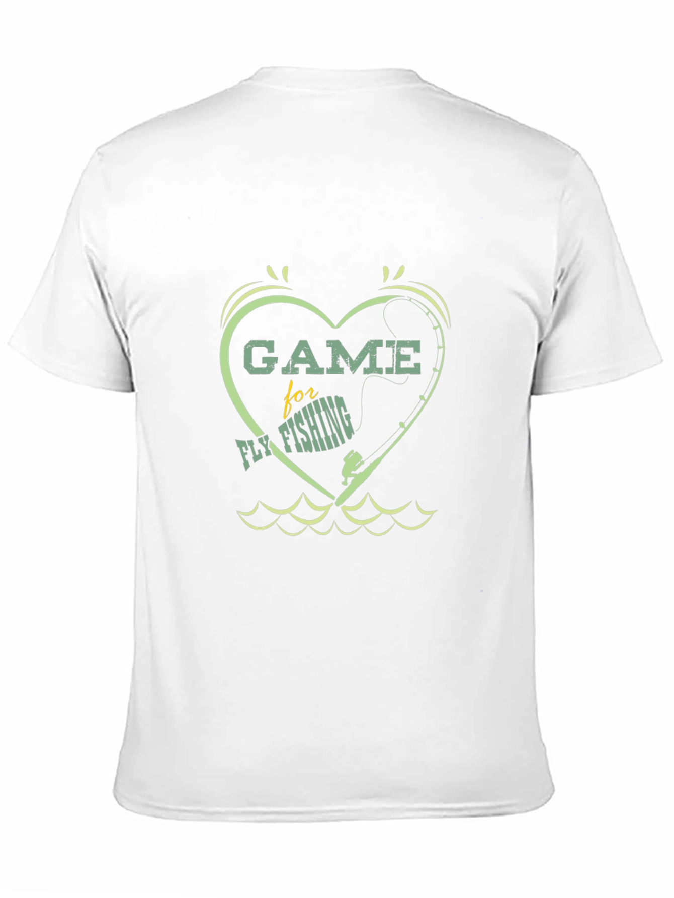 Game for Fly Fishing Heart T-Shirt