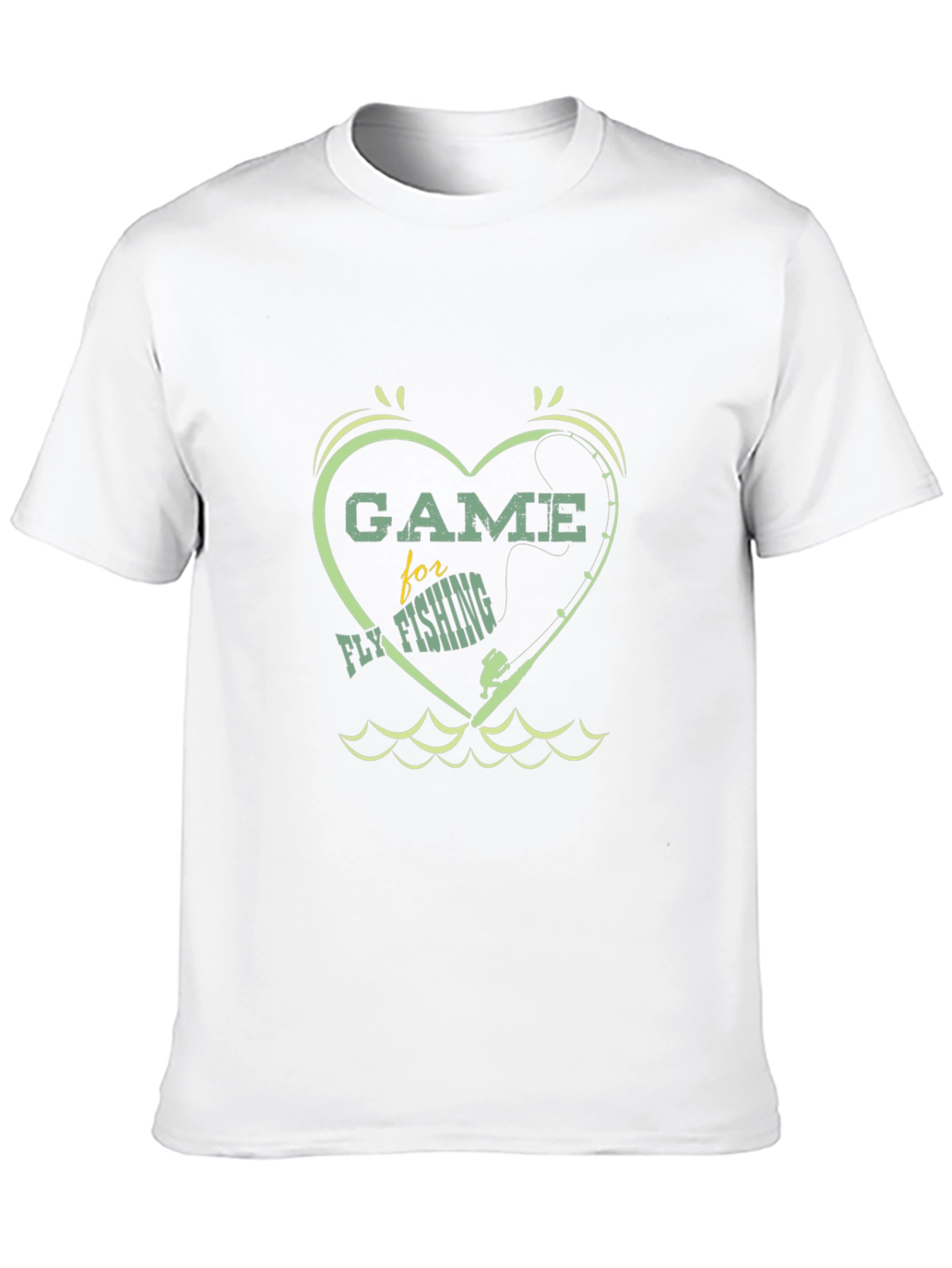 Game for Fly Fishing Heart T-Shirt