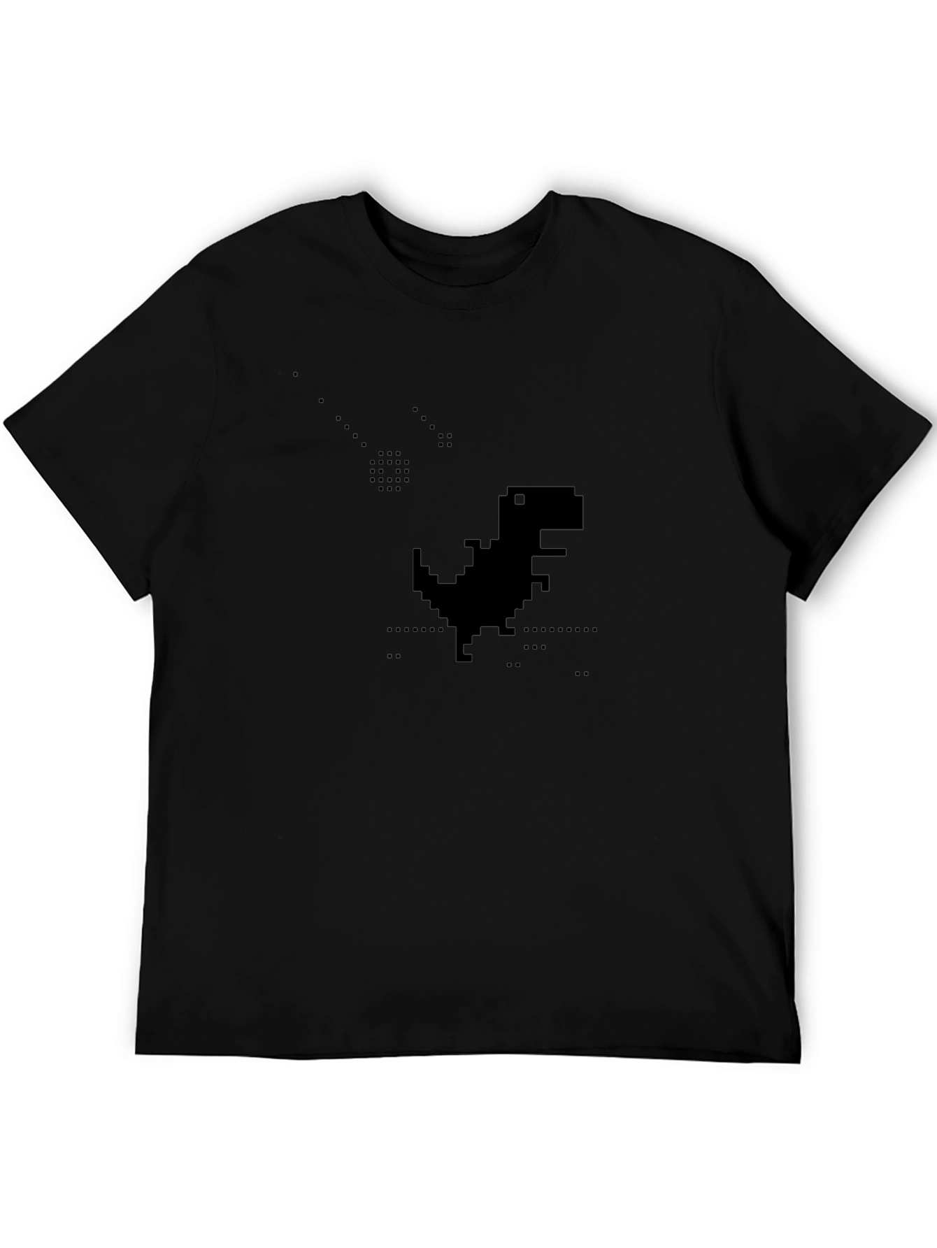 Pixel Dino Black T-Shirt
