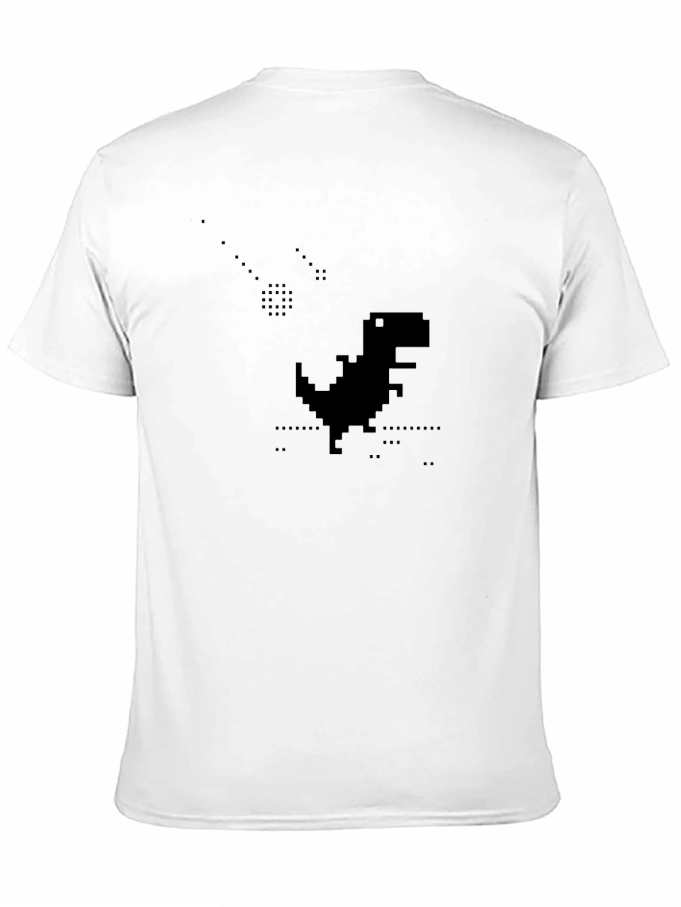 Pixel Dino Black T-Shirt