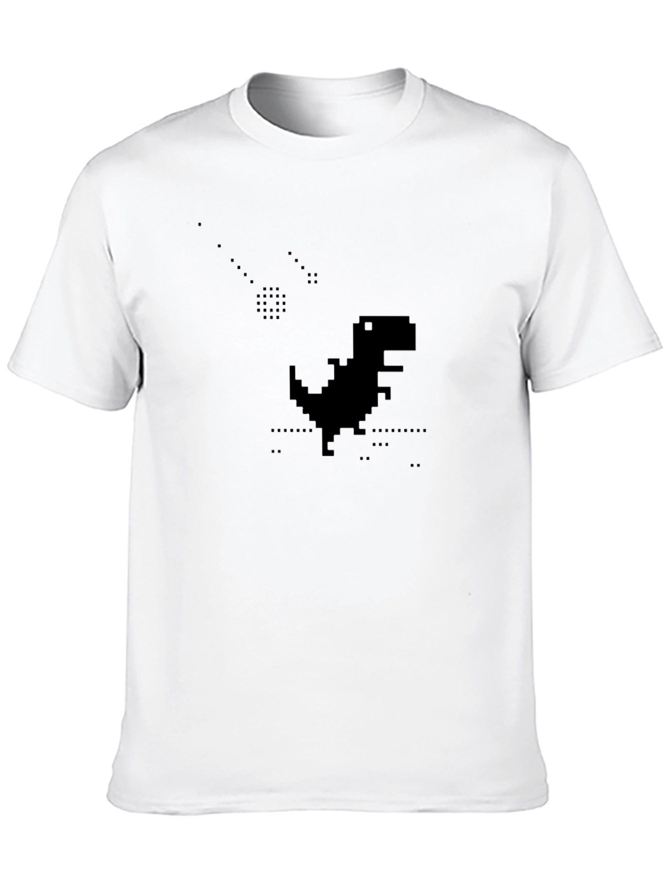 Pixel Dino Black T-Shirt