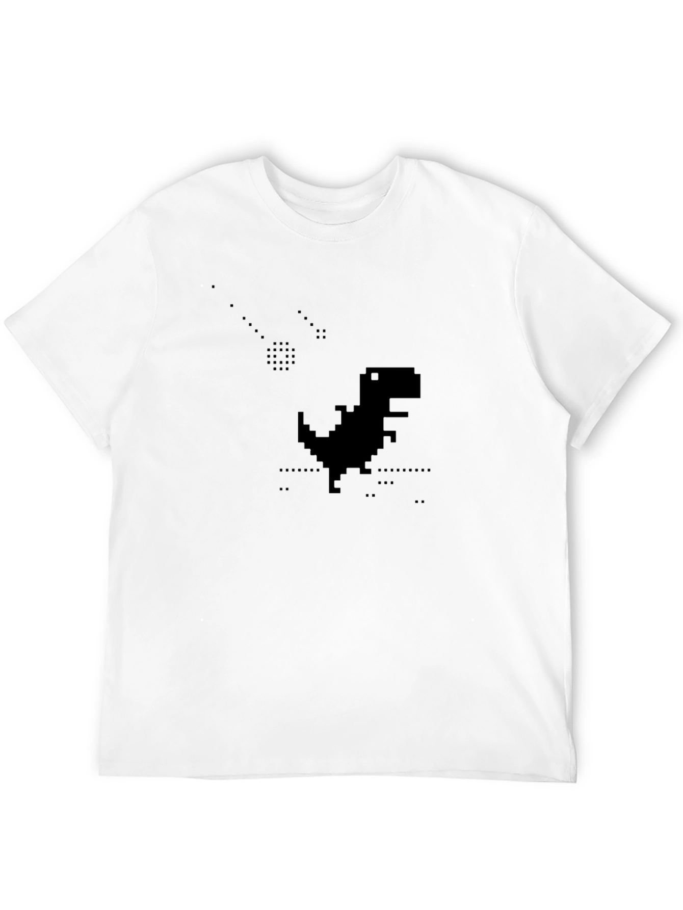 Pixel Dino Black T-Shirt