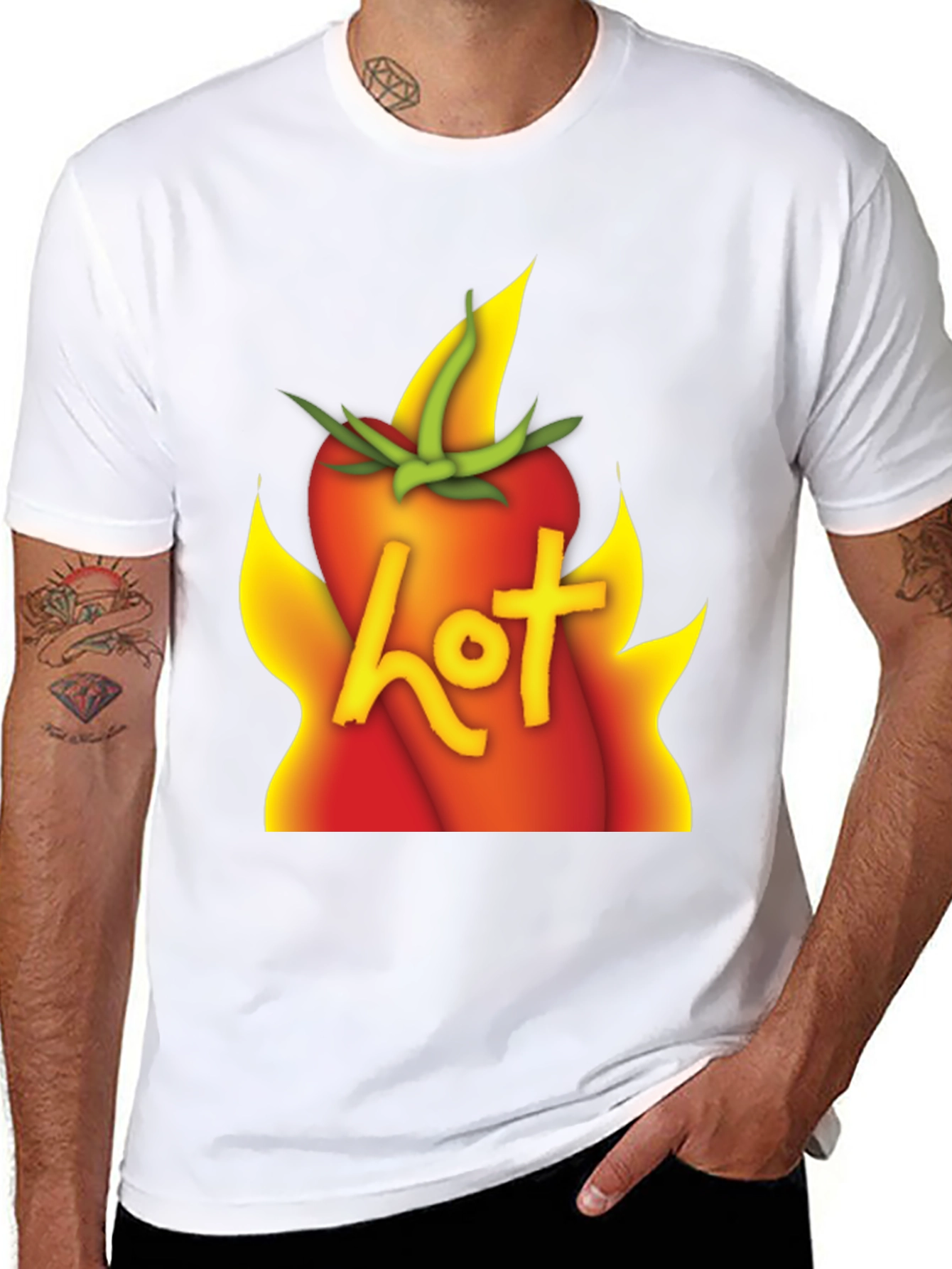 Hot Tomato Graphic T-Shirt - Unisex Cotton Tee