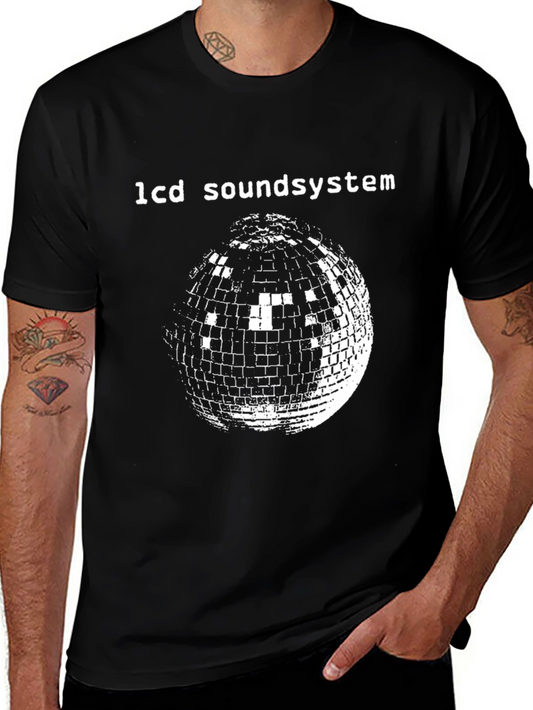 LCD Soundsystem Disco Ball Black T-Shirt