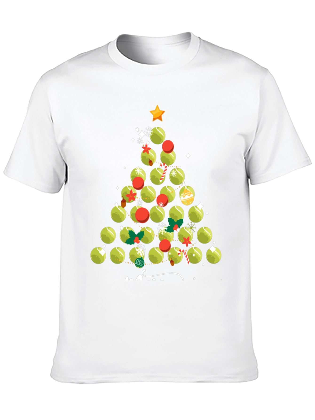 Tennis Ball Christmas Tree T-Shirt