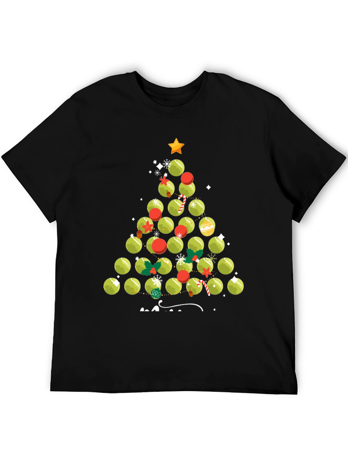 Tennis Ball Christmas Tree T-Shirt