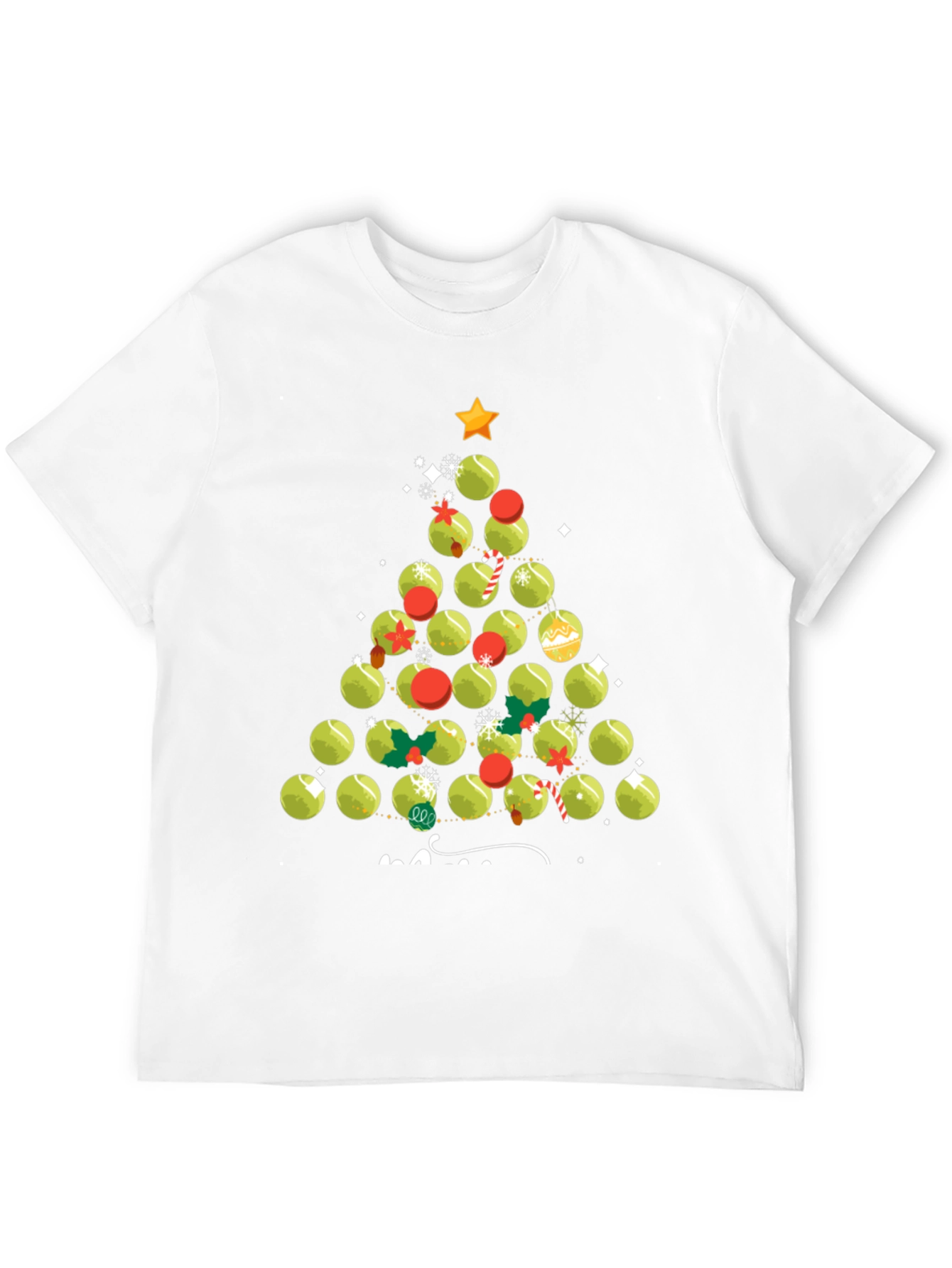 Tennis Ball Christmas Tree T-Shirt
