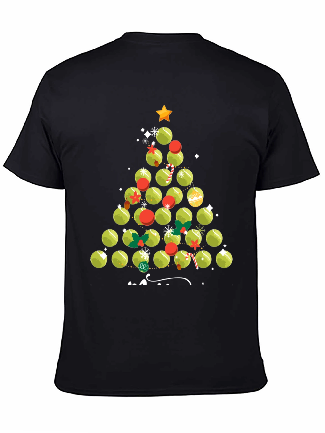 Tennis Ball Christmas Tree T-Shirt