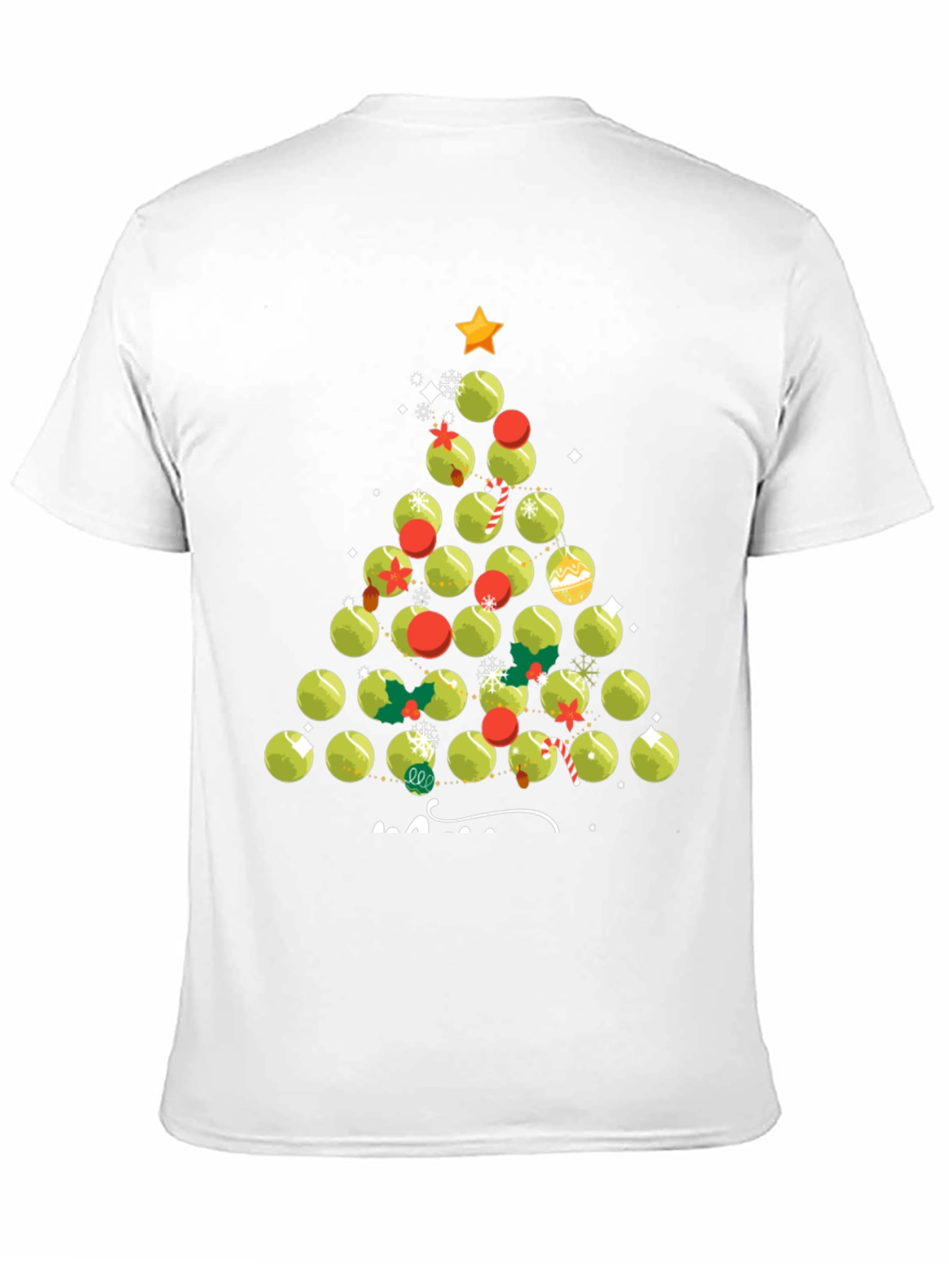 Tennis Ball Christmas Tree T-Shirt