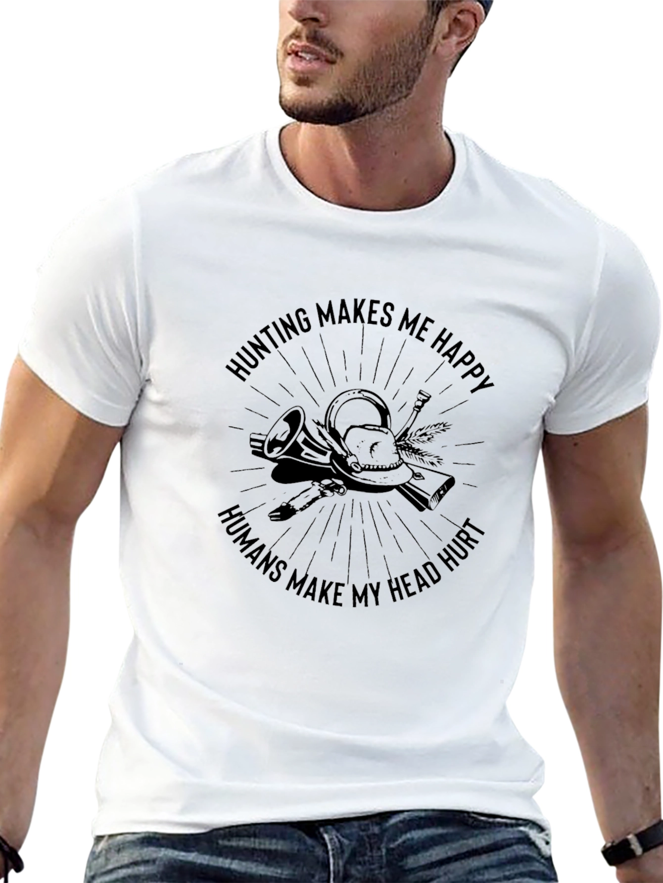 Hunting Makes Me Happy T-Shirt