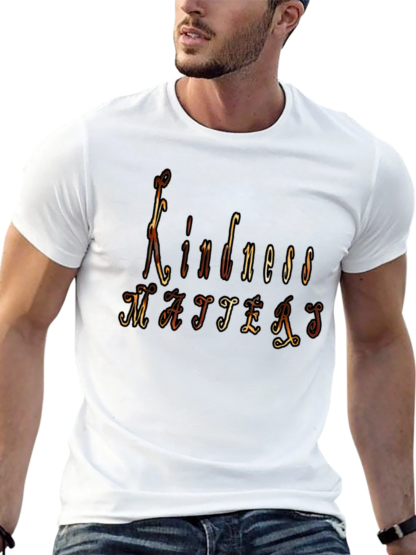Kindness Matters Graphic Black T-Shirt