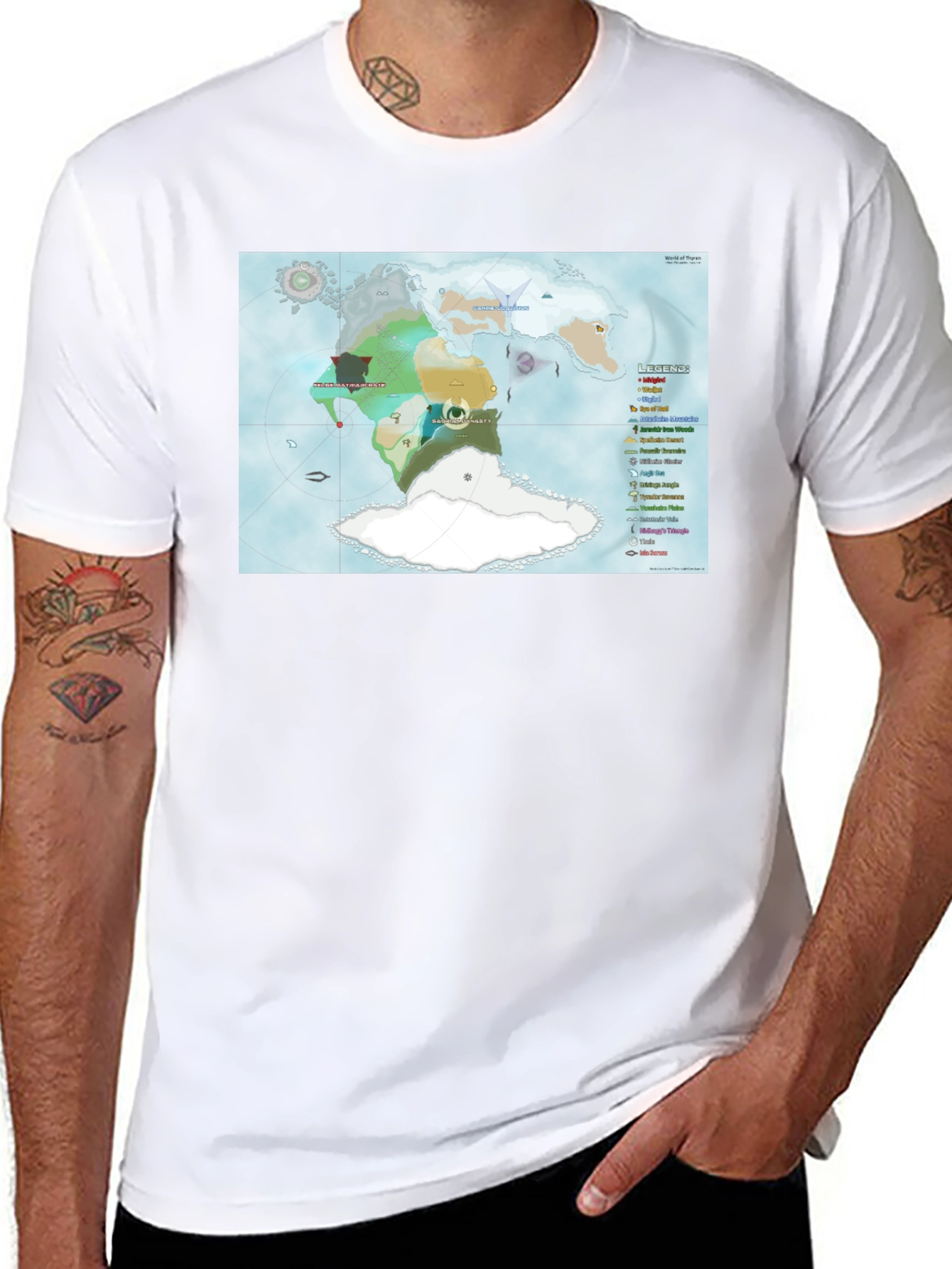 Fantasy World Map T-Shirt