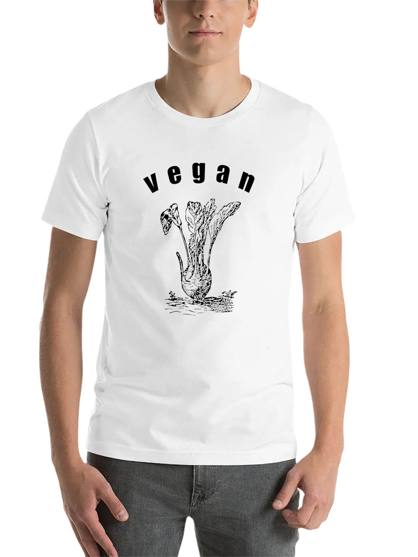 Vegan Cabbage Organic Vegetables Diet Eat Healthy Unisex Casual T-Shirt – Clean Design For Daily Comfort
