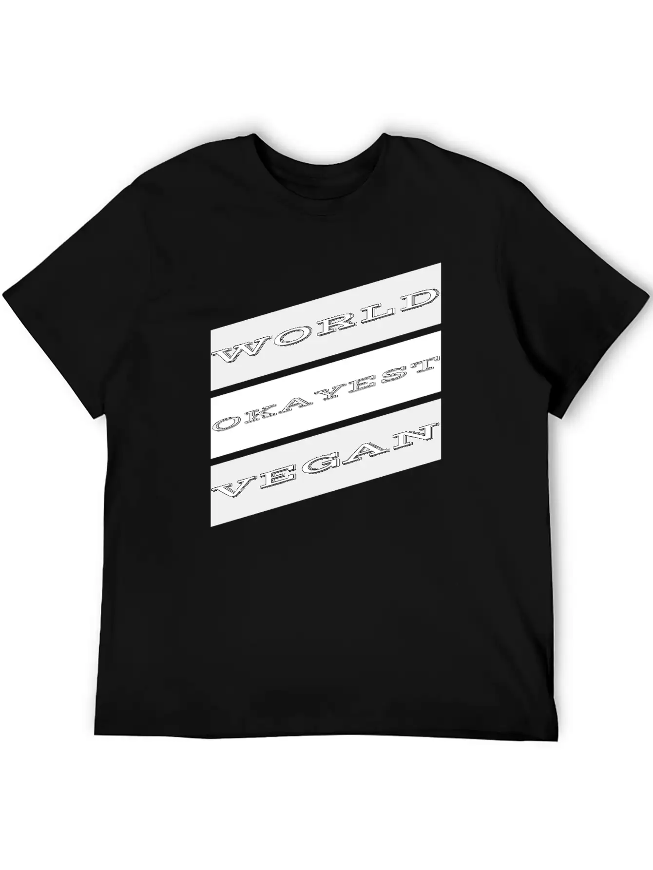 Vegan - World Okayest Vegan Unisex Casual T-Shirt – Clean Design For Daily Comfort