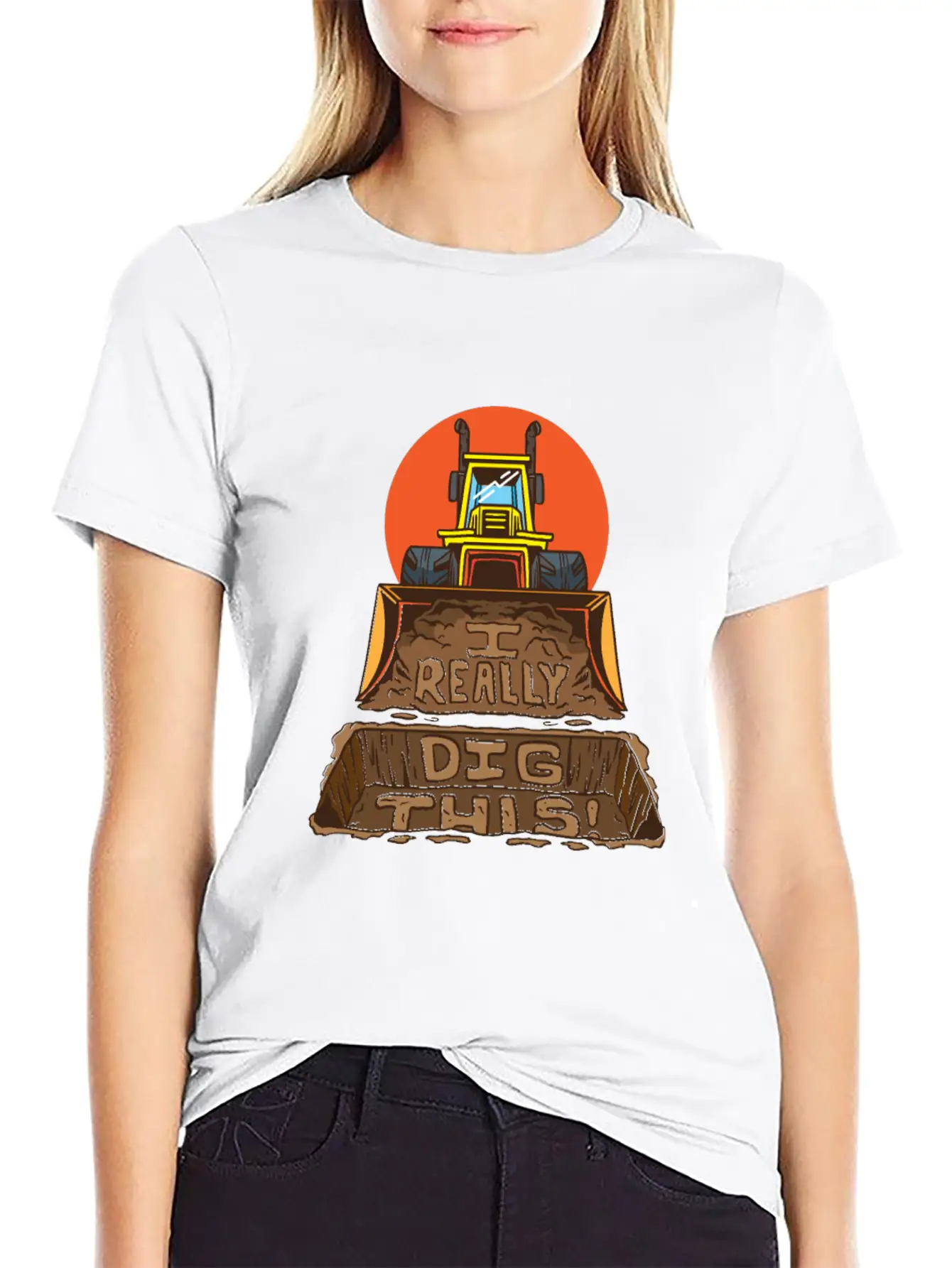 Vehicle Dig This Unisex Casual T-Shirt – Clean Design For Daily Comfort