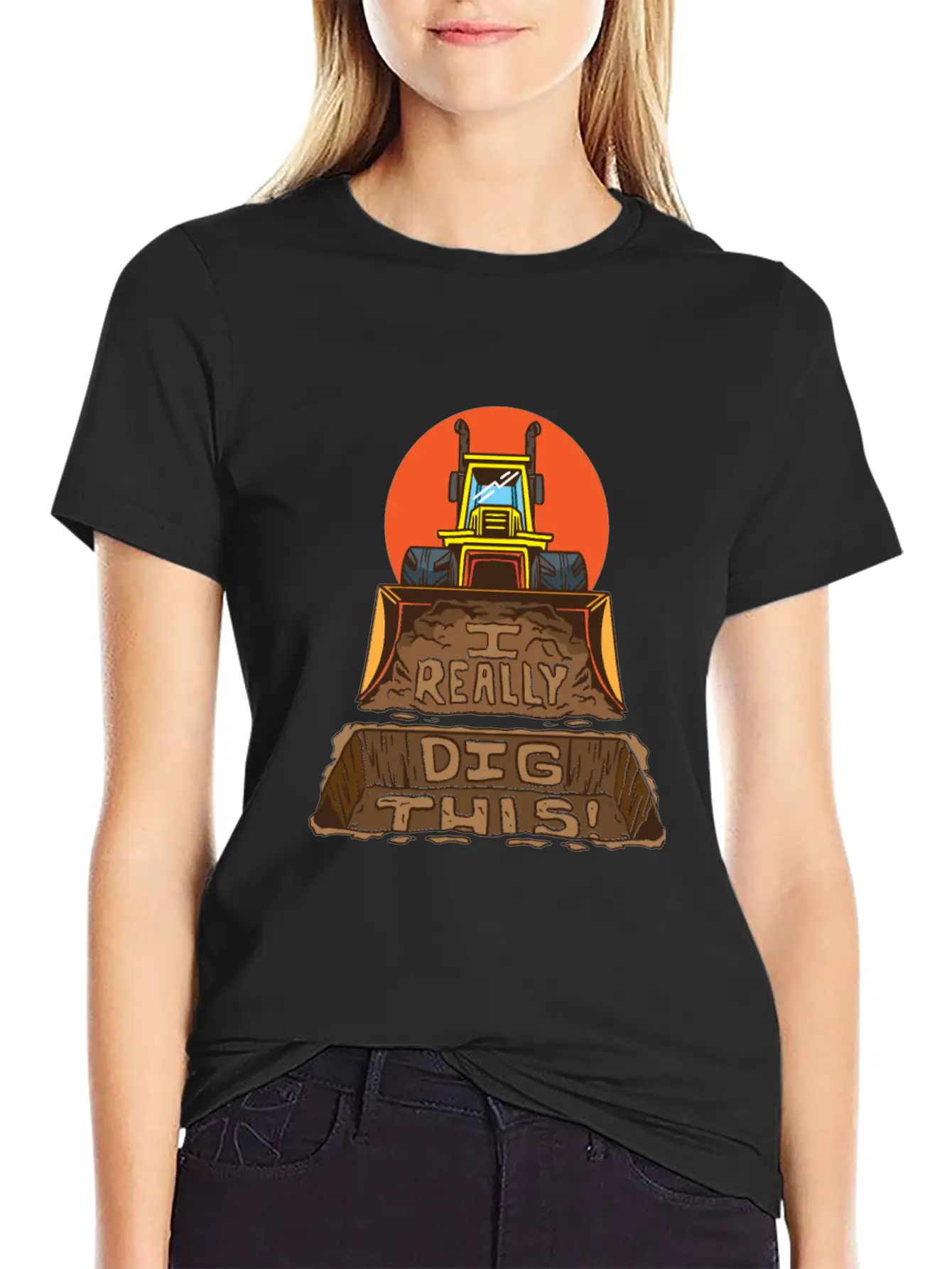 Vehicle Dig This Unisex Casual T-Shirt – Clean Design For Daily Comfort