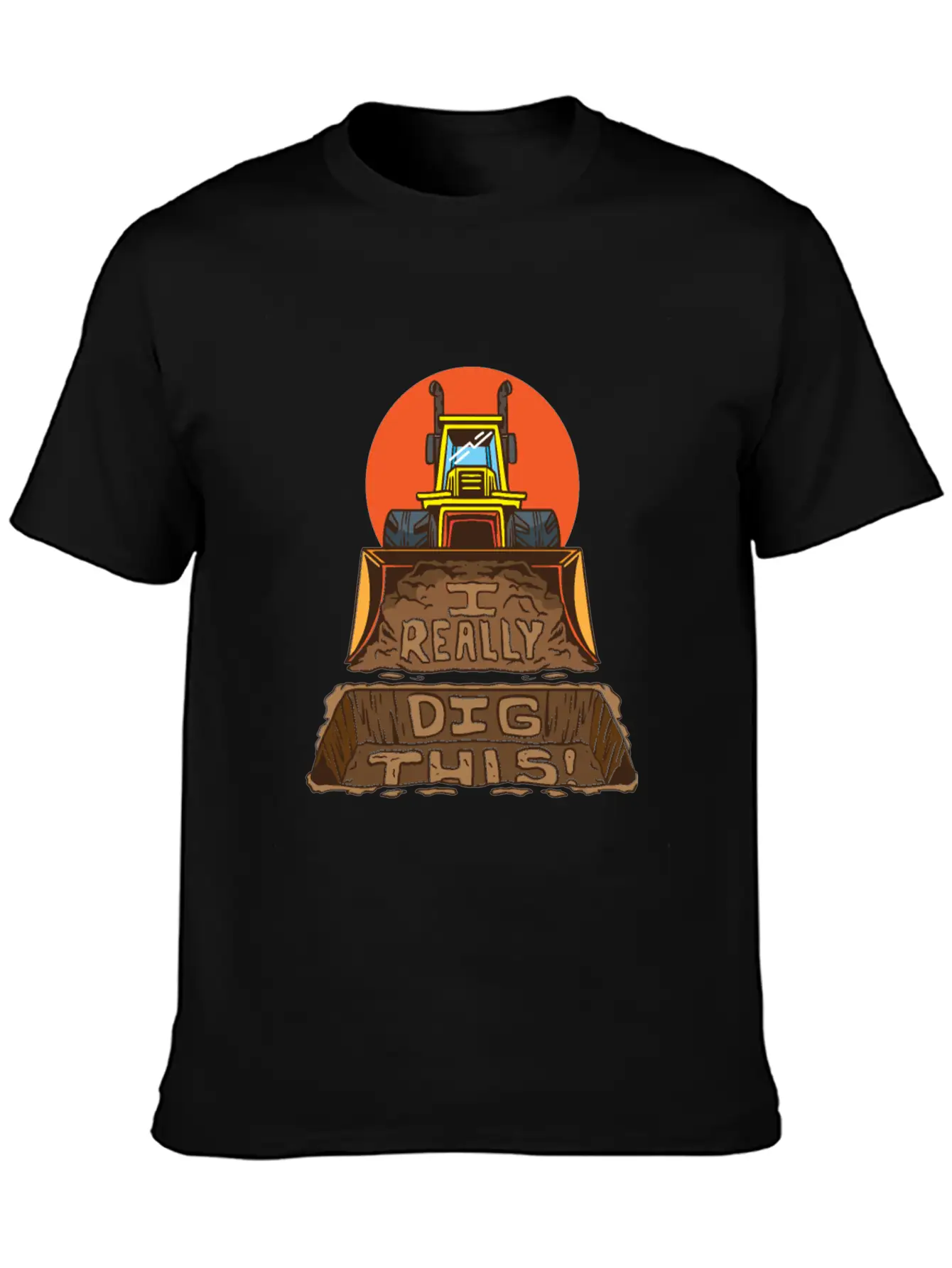 Vehicle Dig This Unisex Casual T-Shirt – Clean Design For Daily Comfort
