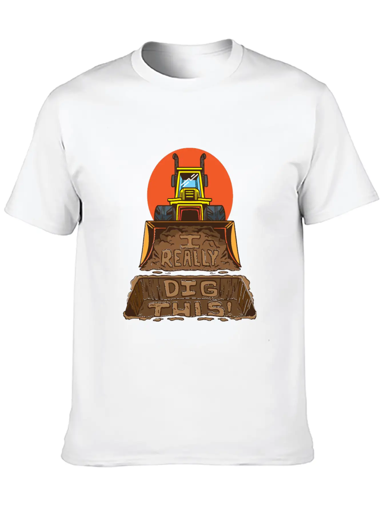 Vehicle Dig This Unisex Casual T-Shirt – Clean Design For Daily Comfort