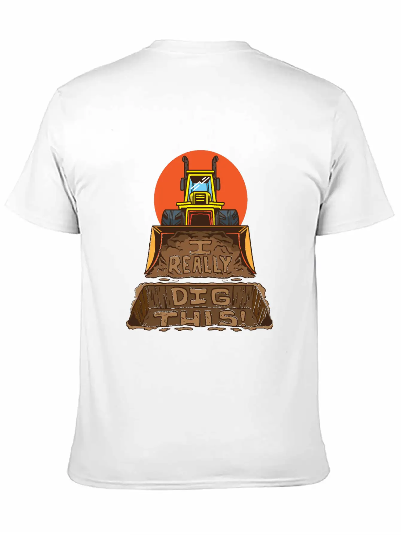 Vehicle Dig This Unisex Casual T-Shirt – Clean Design For Daily Comfort