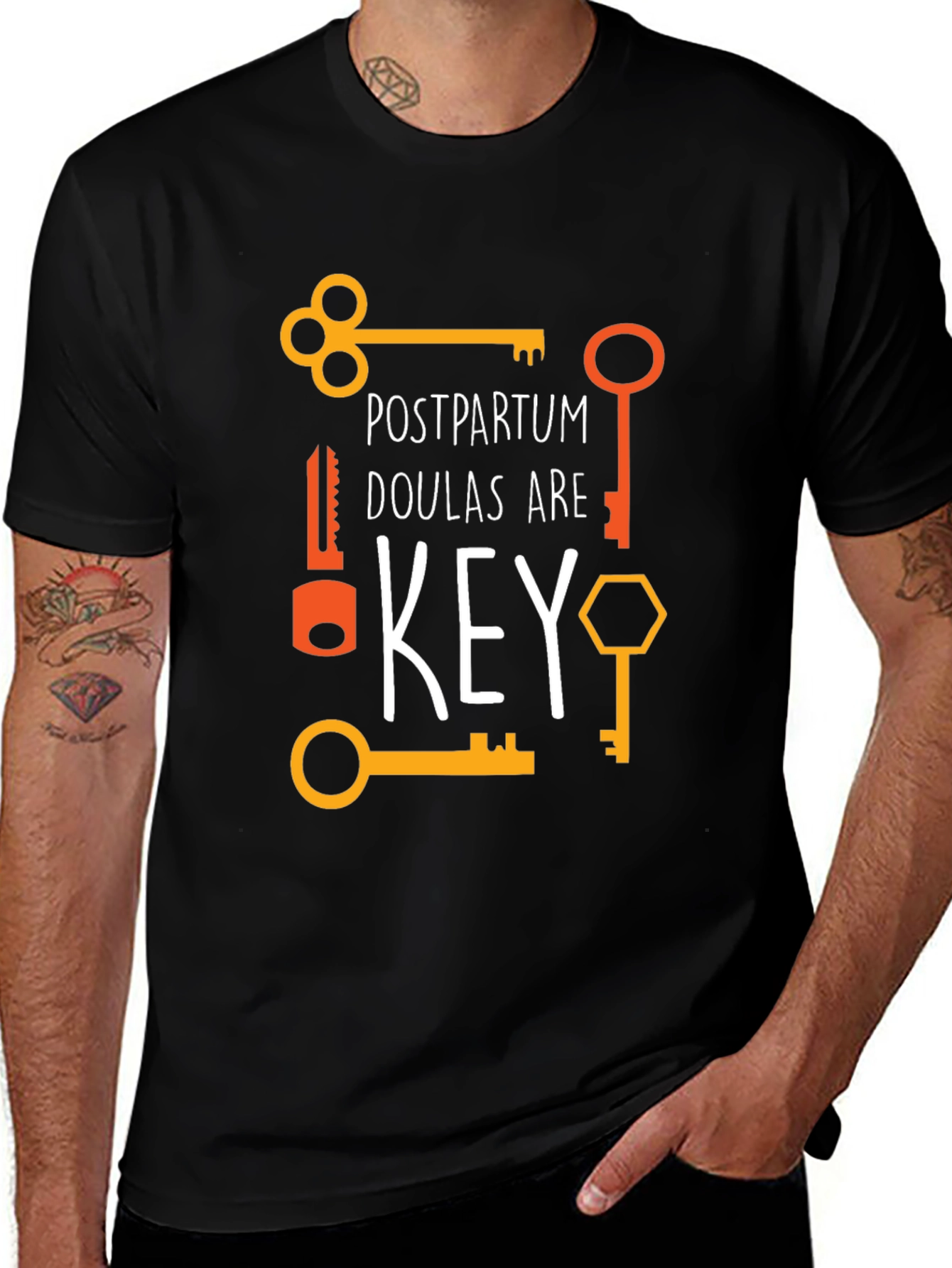 Postpartum Doulas Are Key T-Shirt - Soft Cotton Blend