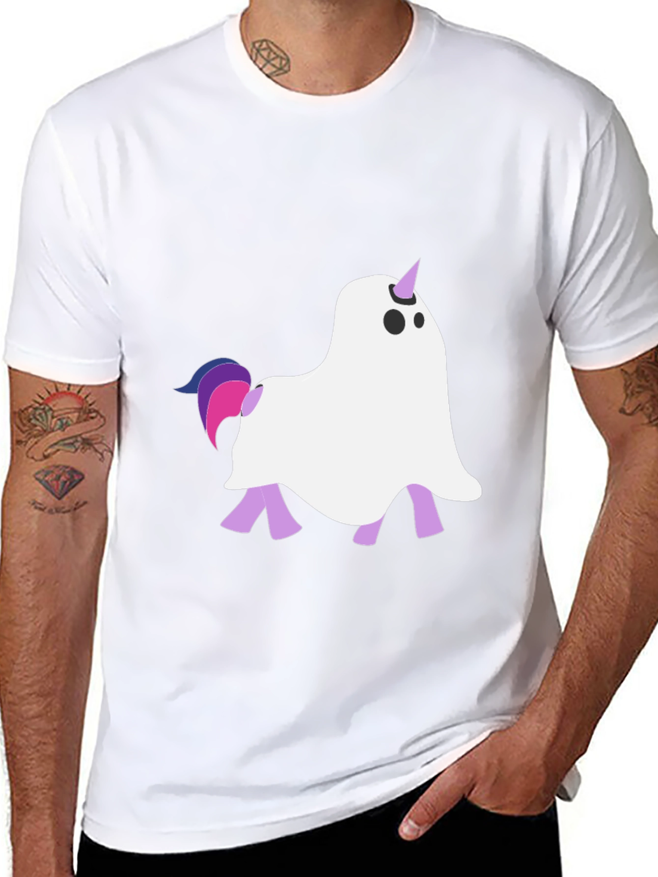Ghost Unicorn Graphic Tee