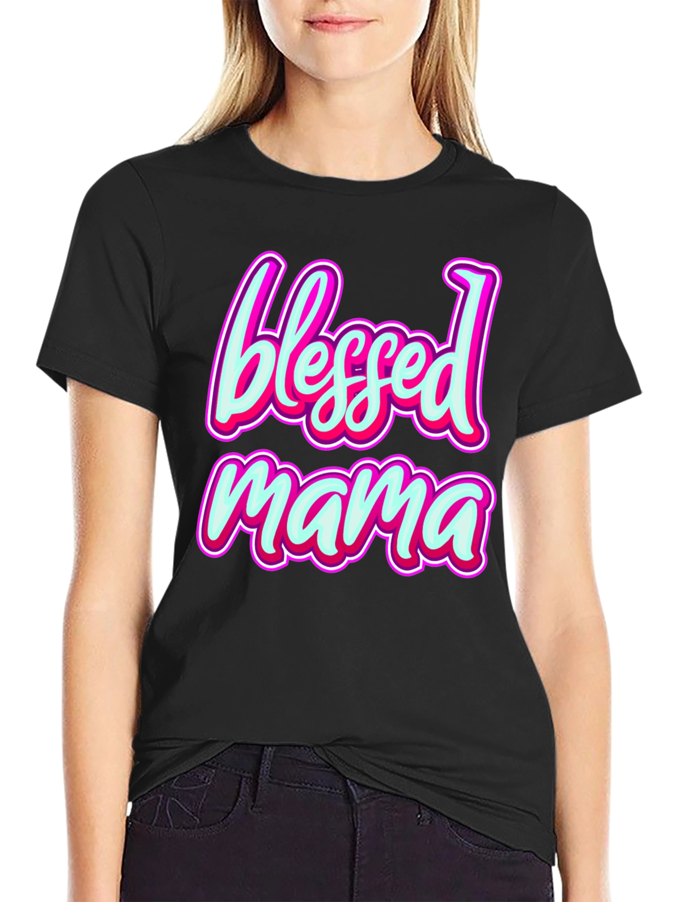Blessed Mama T-Shirt - Stylish Mothers Day Gift