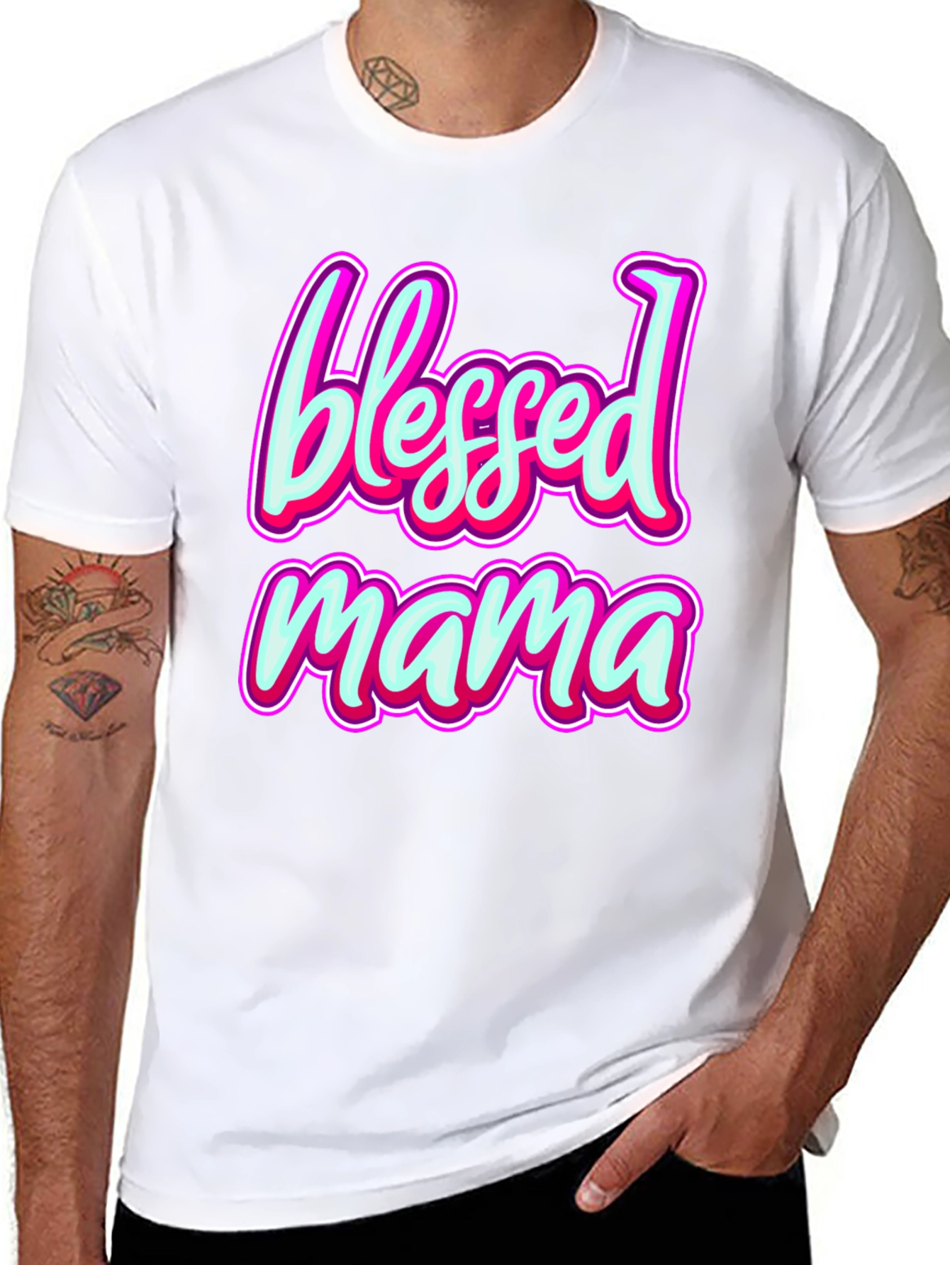 Blessed Mama T-Shirt - Stylish Mothers Day Gift