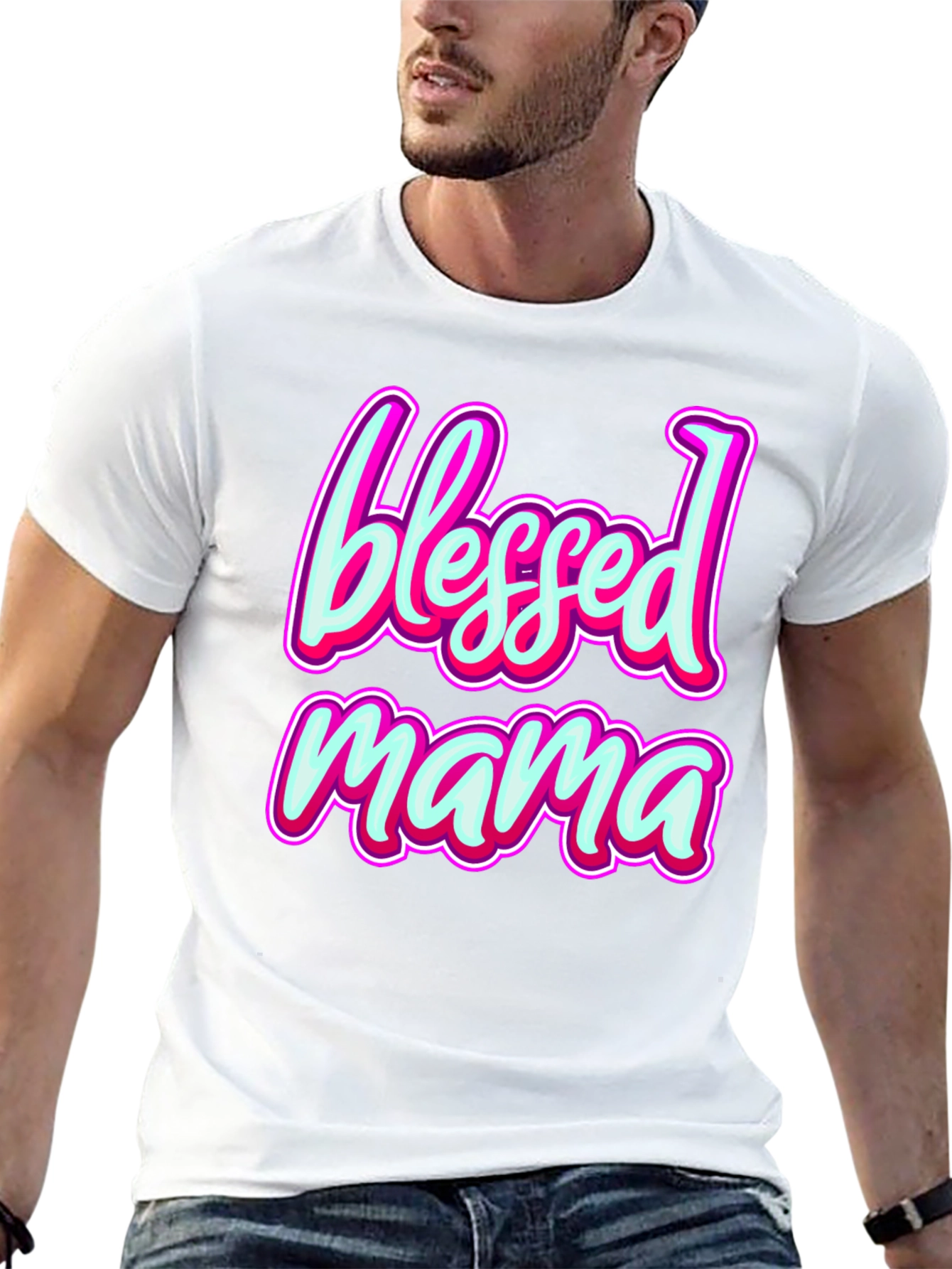 Blessed Mama T-Shirt - Stylish Mothers Day Gift