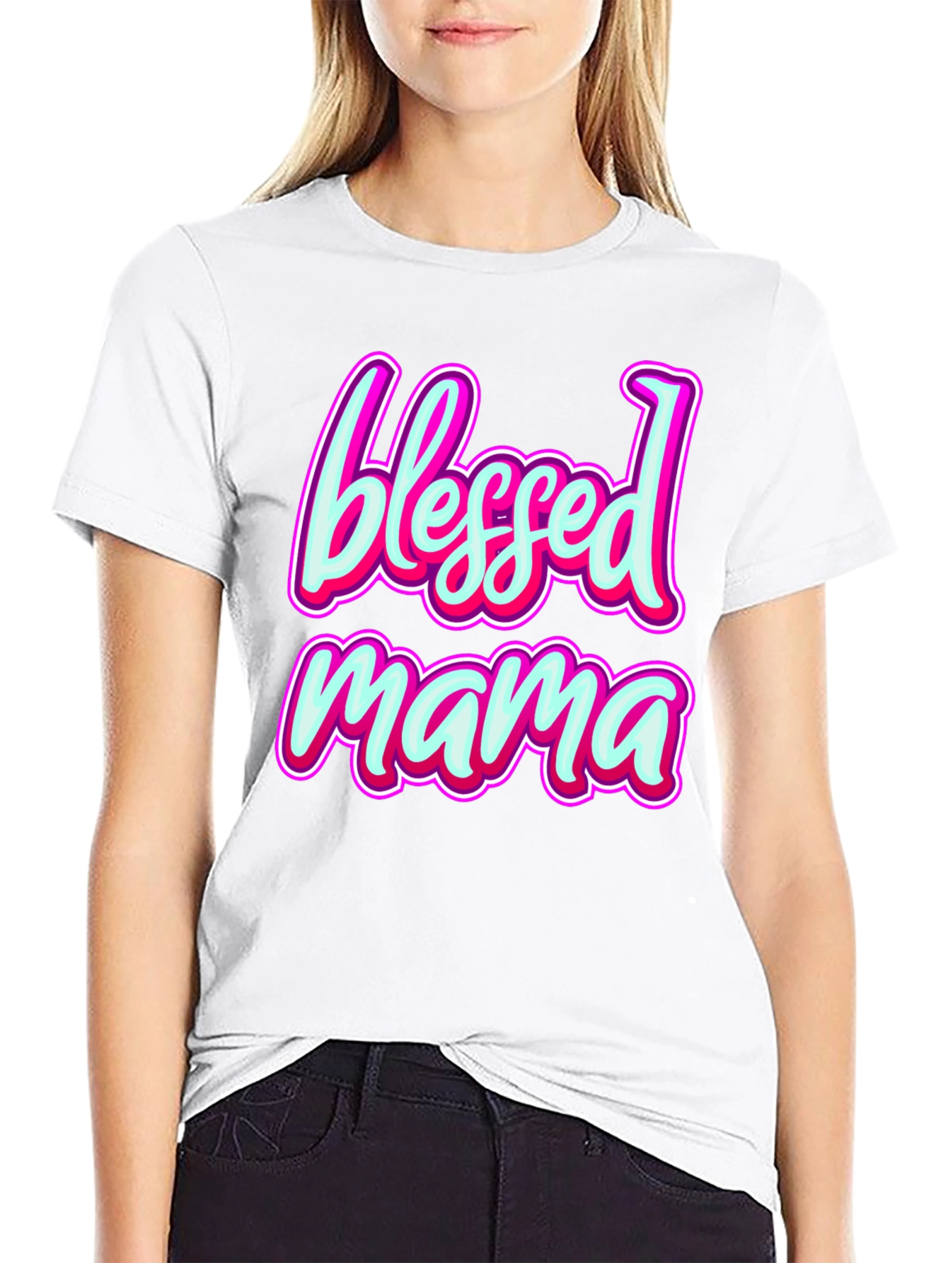 Blessed Mama T-Shirt - Stylish Mothers Day Gift