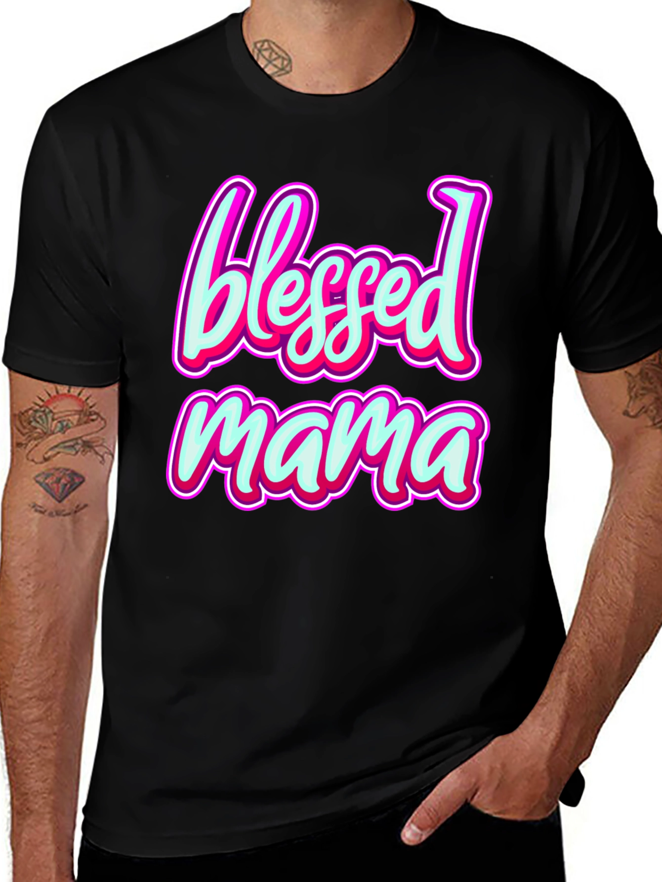 Blessed Mama T-Shirt - Stylish Mothers Day Gift