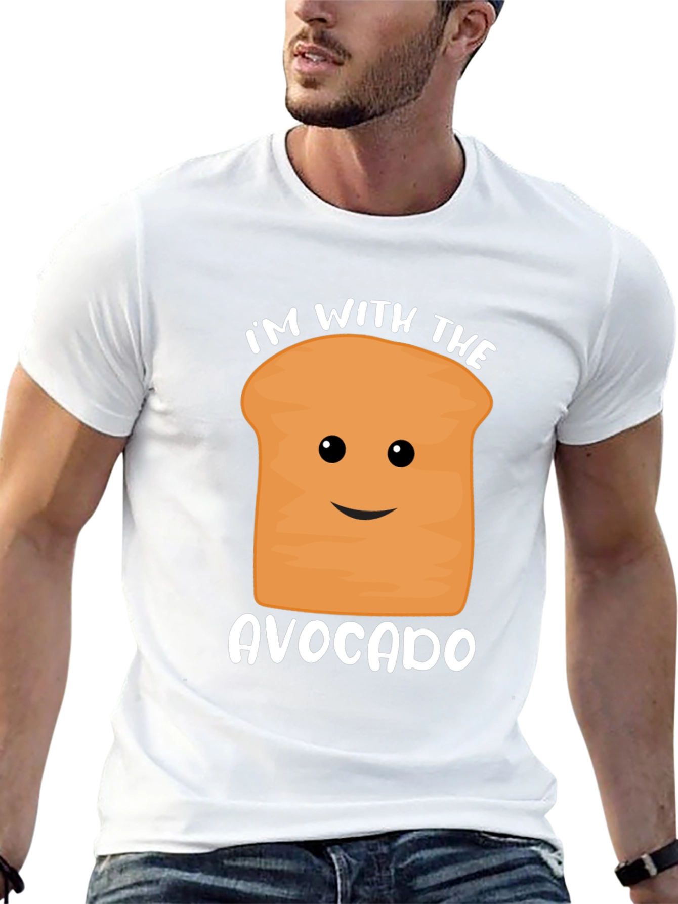 Im with the Avocado Funny Graphic Tee