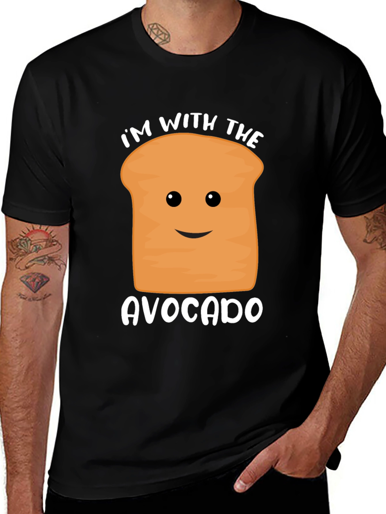 Im with the Avocado Funny Graphic Tee