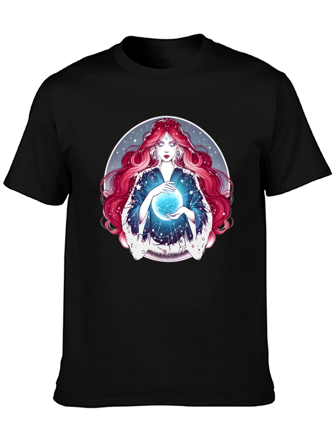 Mystic Moon T-Shirt - Celestial Fortune Teller Tee