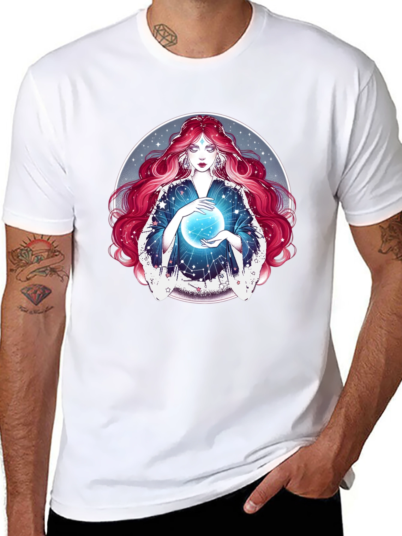 Mystic Moon T-Shirt - Celestial Fortune Teller Tee