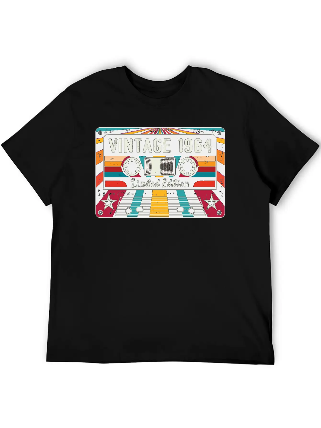 Vintage 1964 Cassette Tape Unisex Casual T-Shirt – Clean Design For Daily Comfort