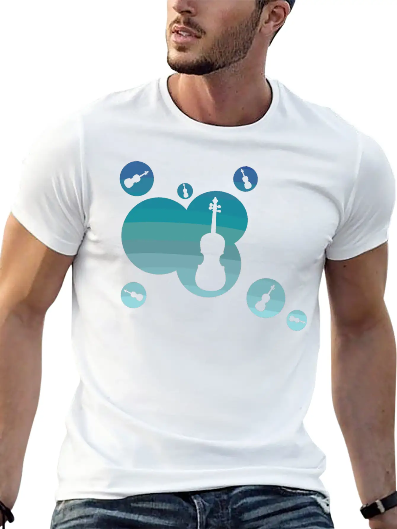 Violin Instrument Unisex Casual T-Shirt – Clean Design For Daily Comfort