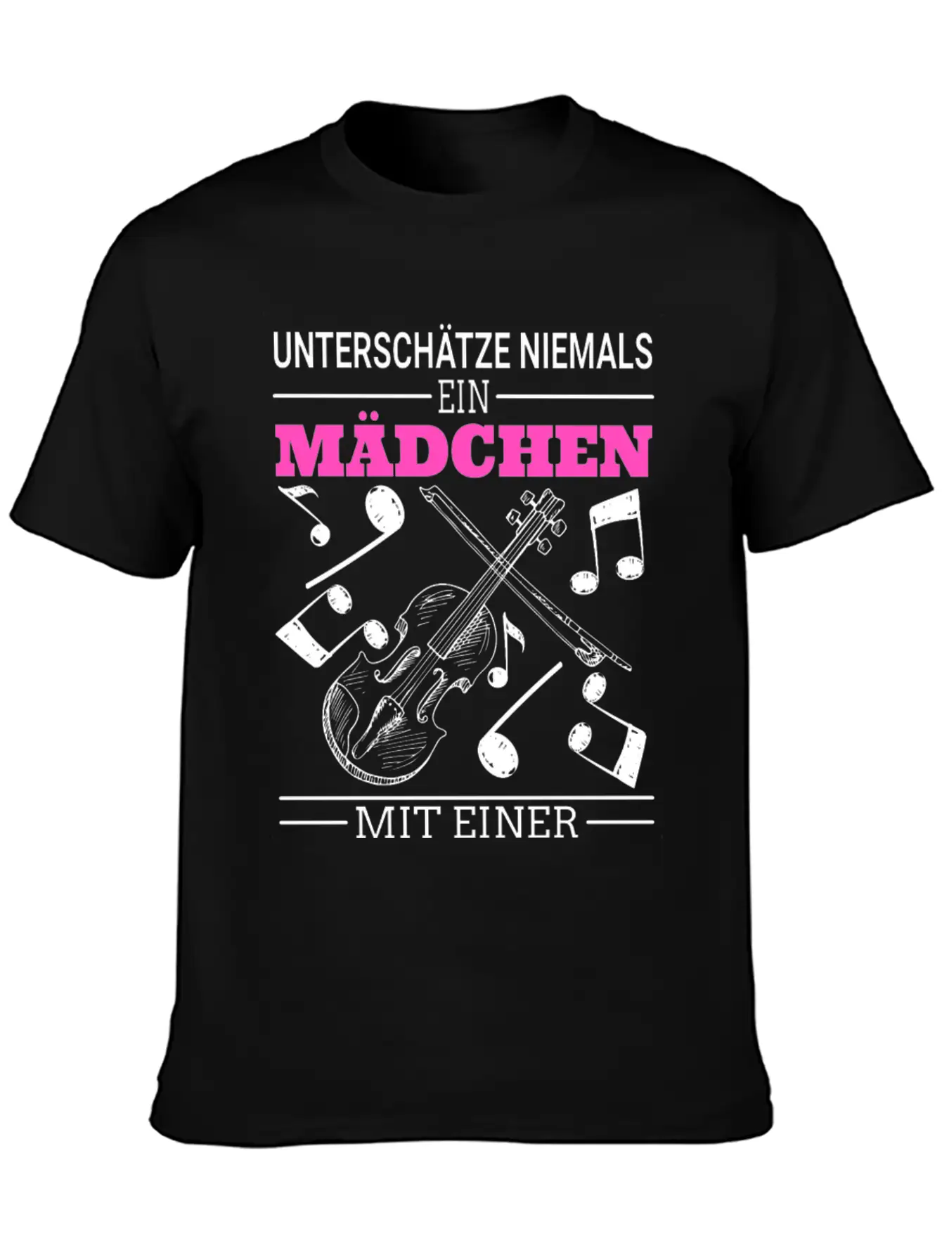 Violin Violin Girl Saying Unisex Casual T-Shirt – Clean Design For Daily Comfort